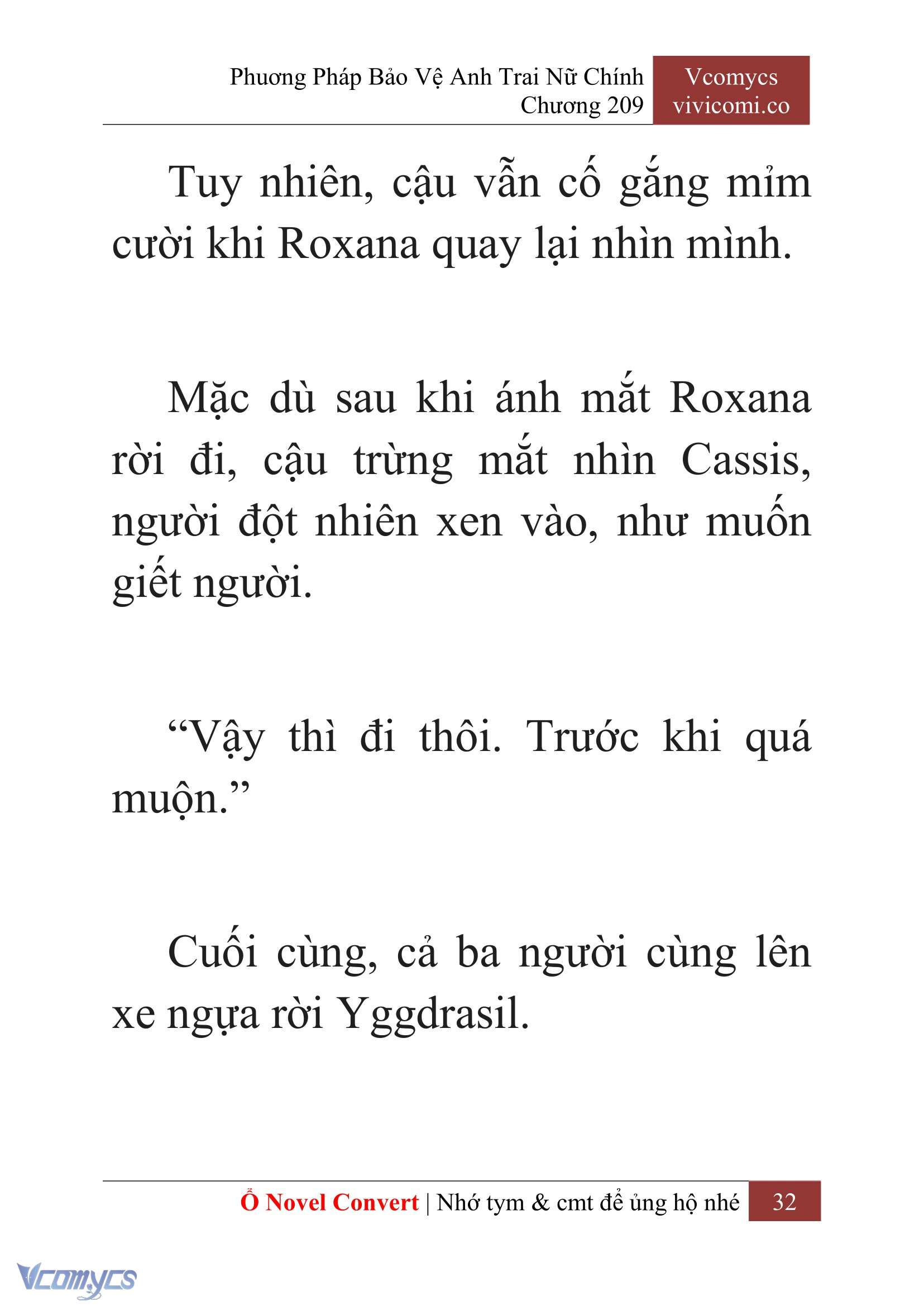 [Novel] Phương Pháp Bảo Vệ Anh Trai Nữ Chính Chap 209 - Trang 2