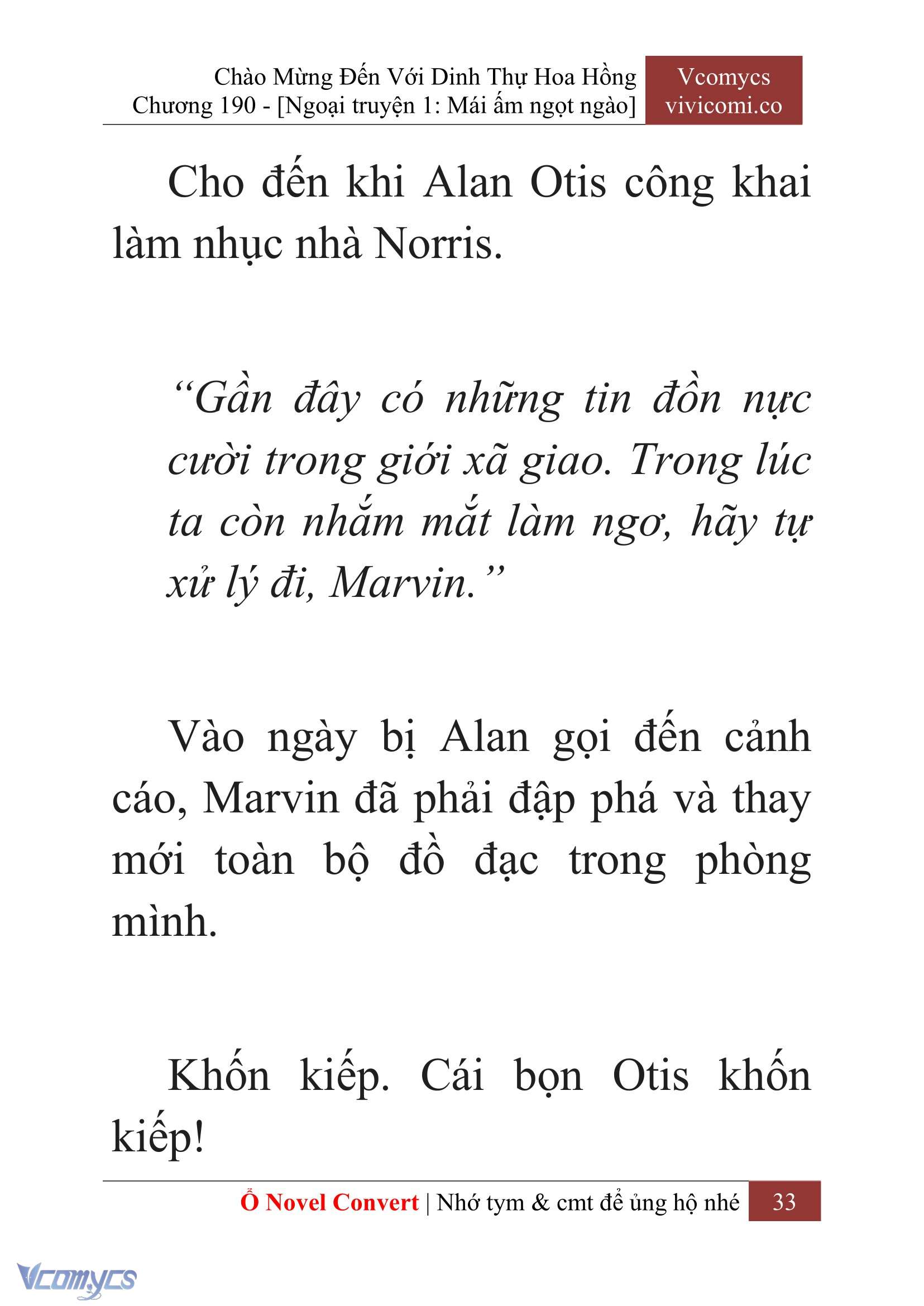 [Novel] Chào Mừng Đến Với Dinh Thự Hoa Hồng Chap 190 - Trang 2