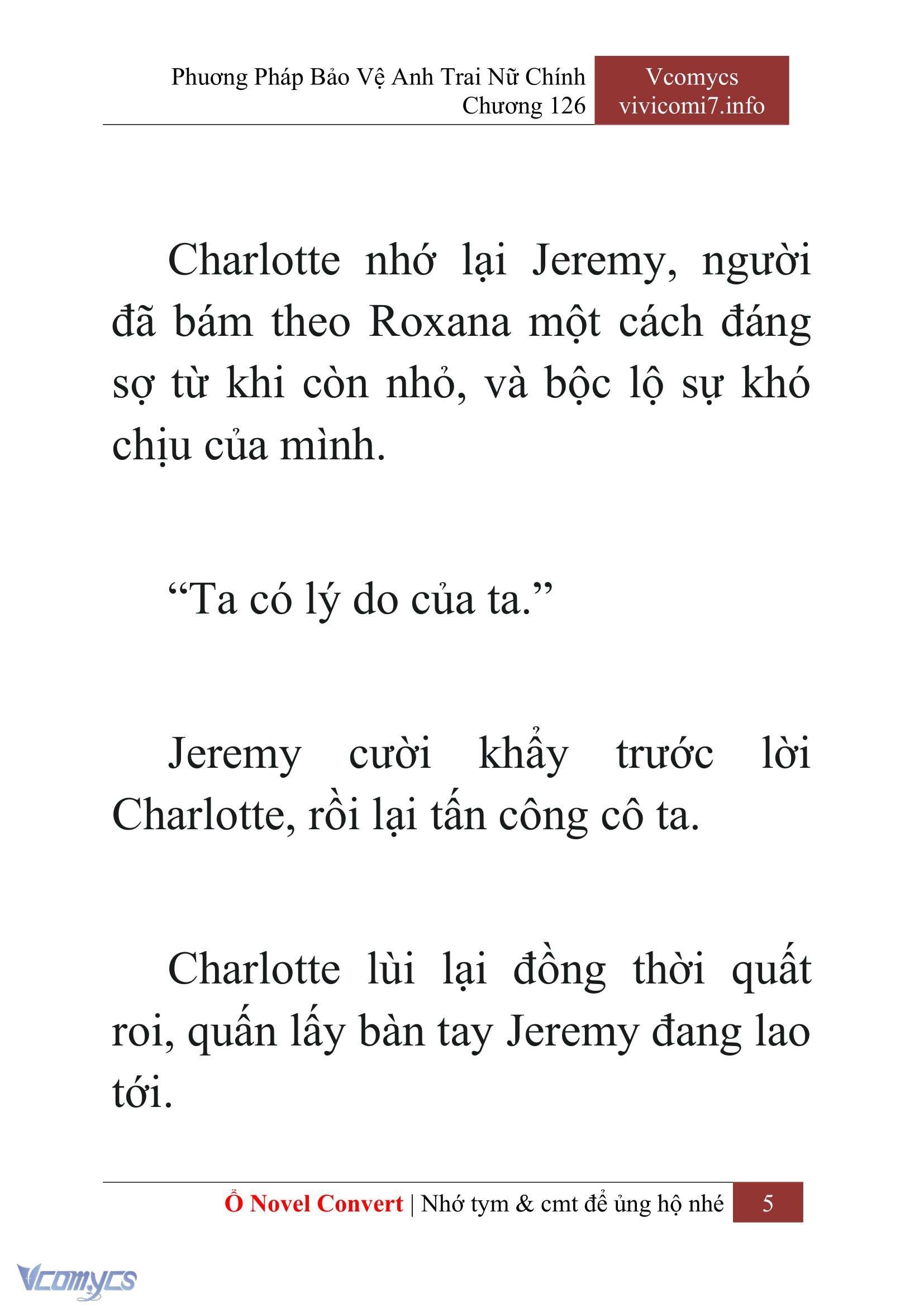 [Novel] Phương Pháp Bảo Vệ Anh Trai Nữ Chính Chap 126 - Trang 2