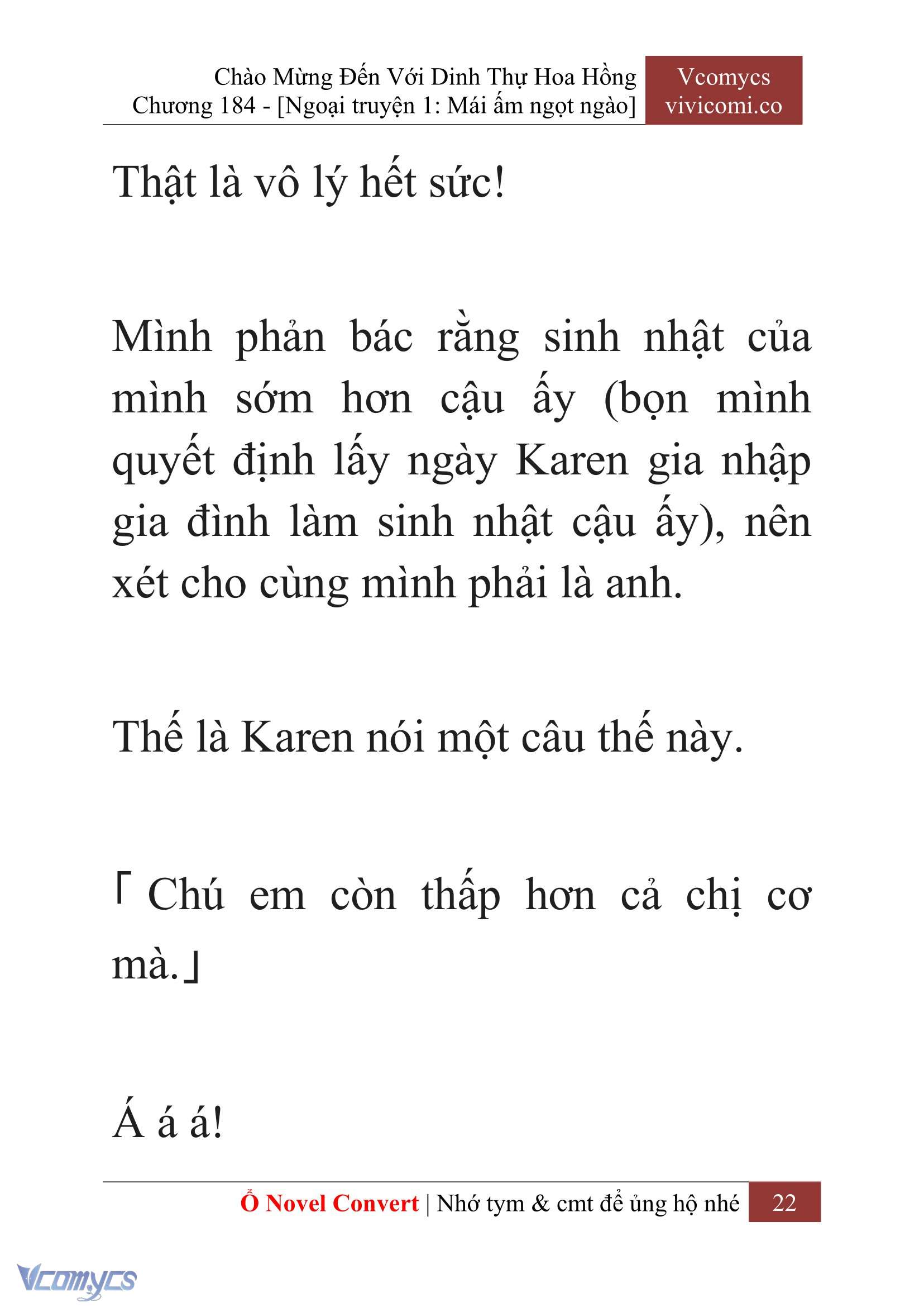 [Novel] Chào Mừng Đến Với Dinh Thự Hoa Hồng Chap 184 - Trang 2