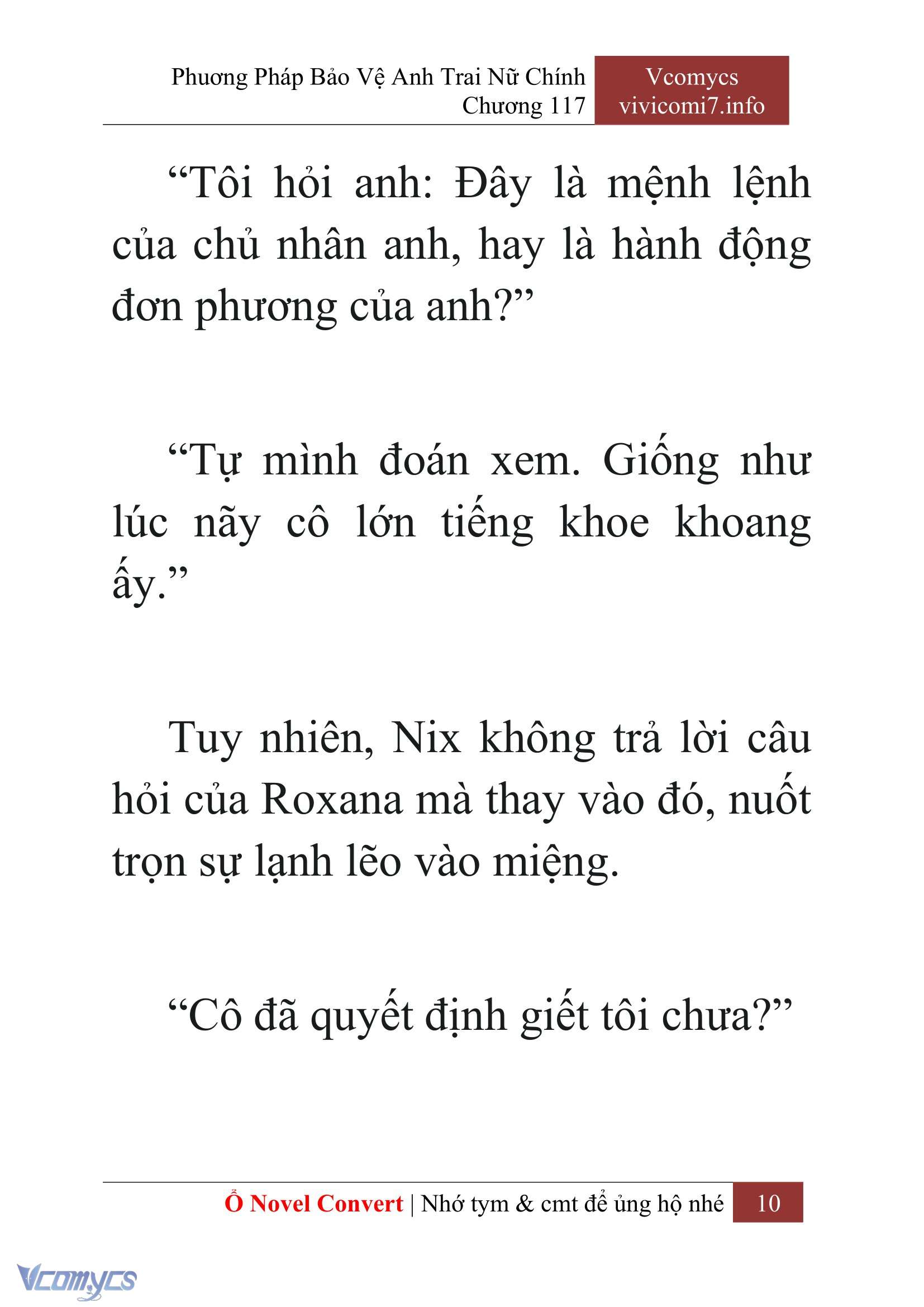 [Novel] Phương Pháp Bảo Vệ Anh Trai Nữ Chính Chap 117 - Trang 2
