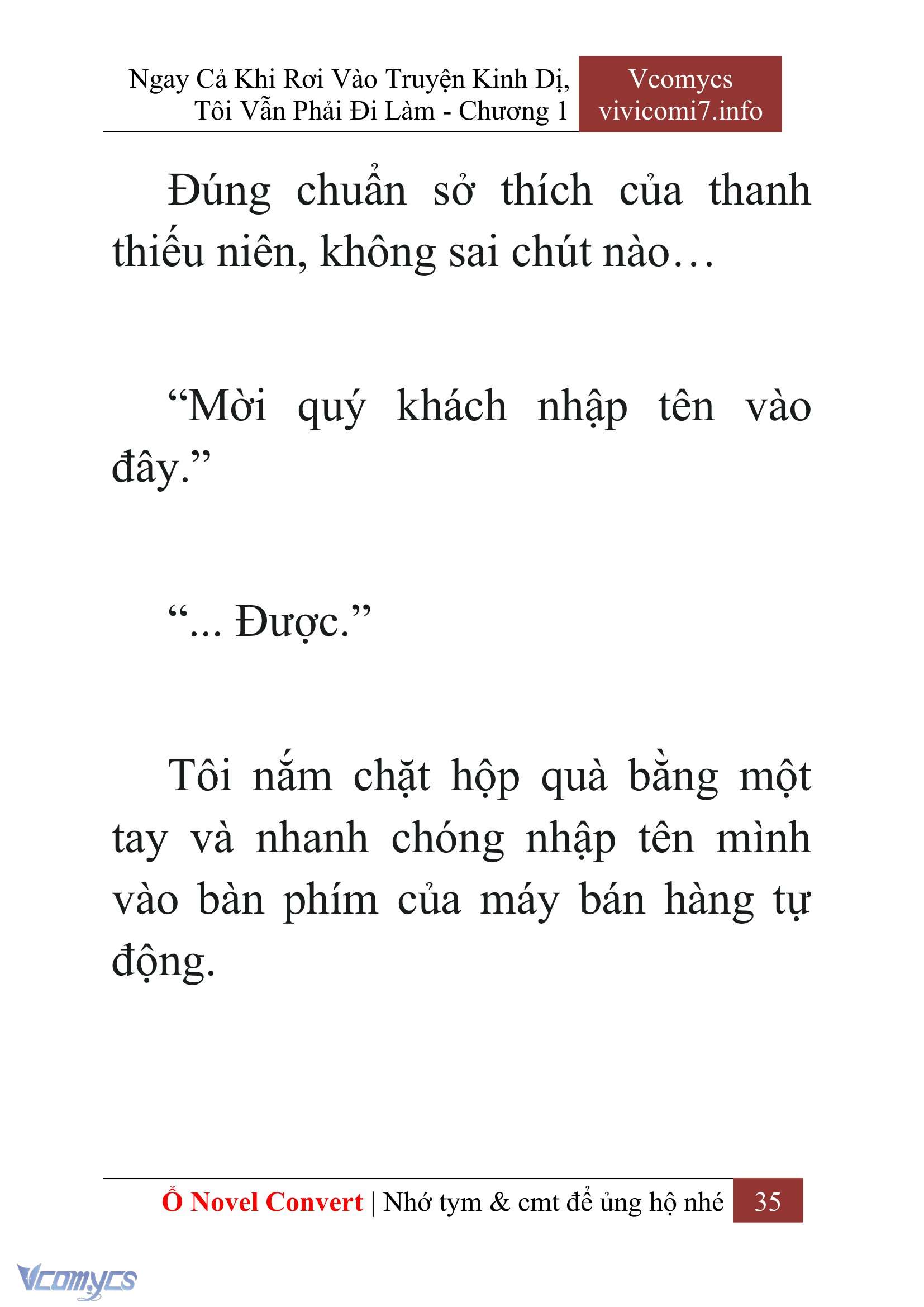 [Novel] Ngay Cả Khi Rơi Vào Truyện Kinh Dị, Tôi Vẫn Phải Đi Làm Chap 1 - Trang 2