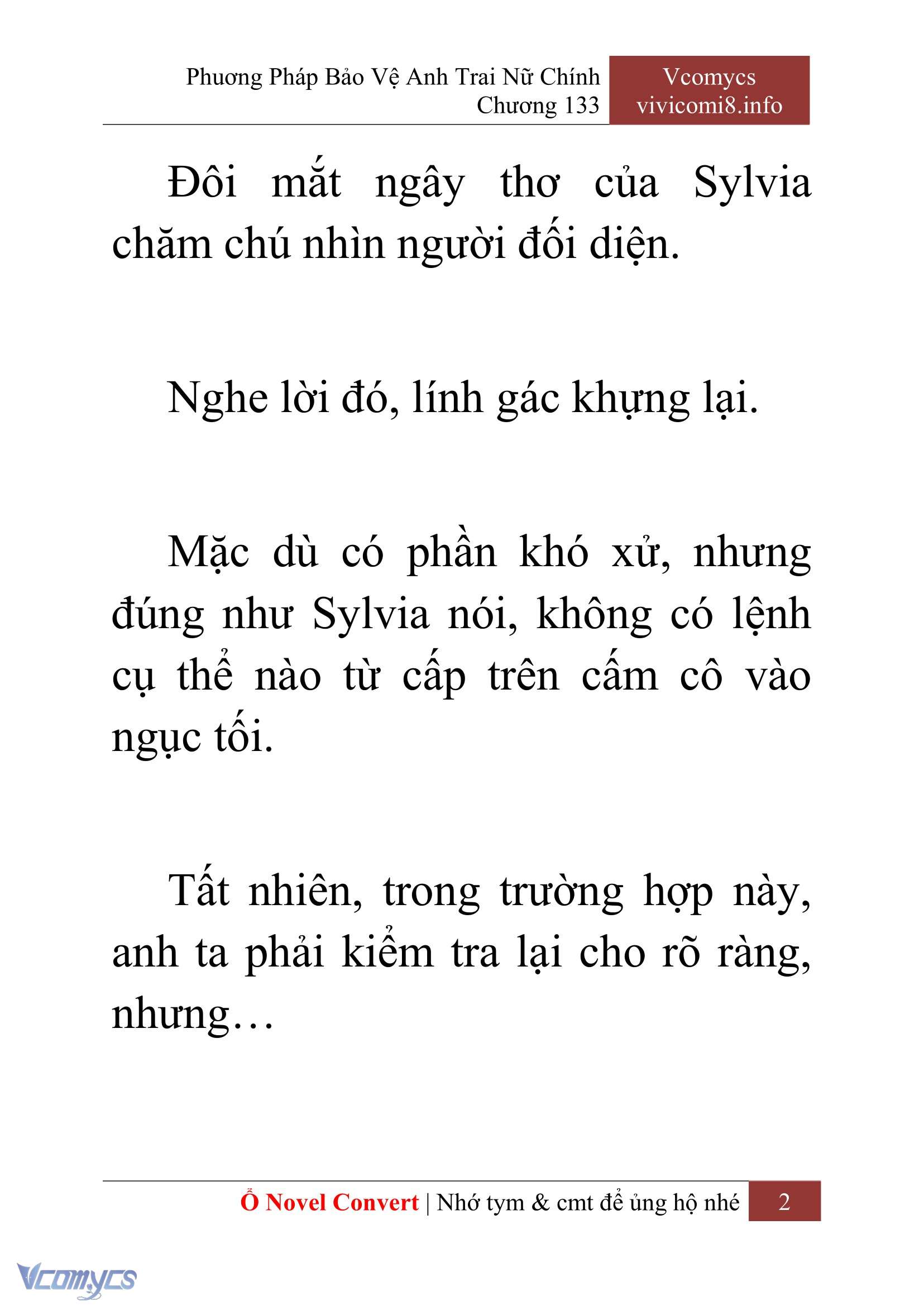 [Novel] Phương Pháp Bảo Vệ Anh Trai Nữ Chính Chap 133 - Trang 2