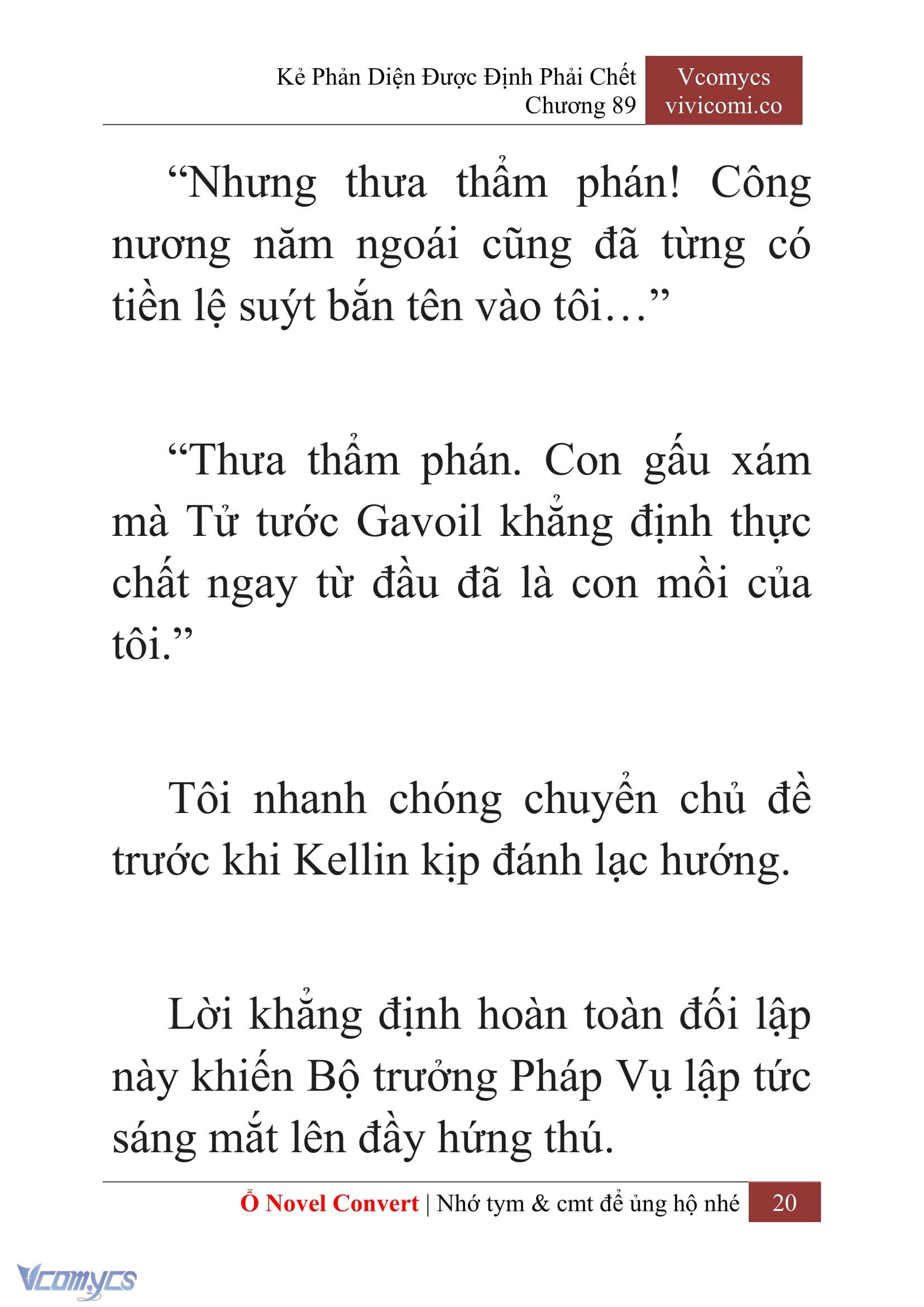 [Novel] Kẻ Phản Diện Được Định Phải Chết Chap 89 - Trang 2