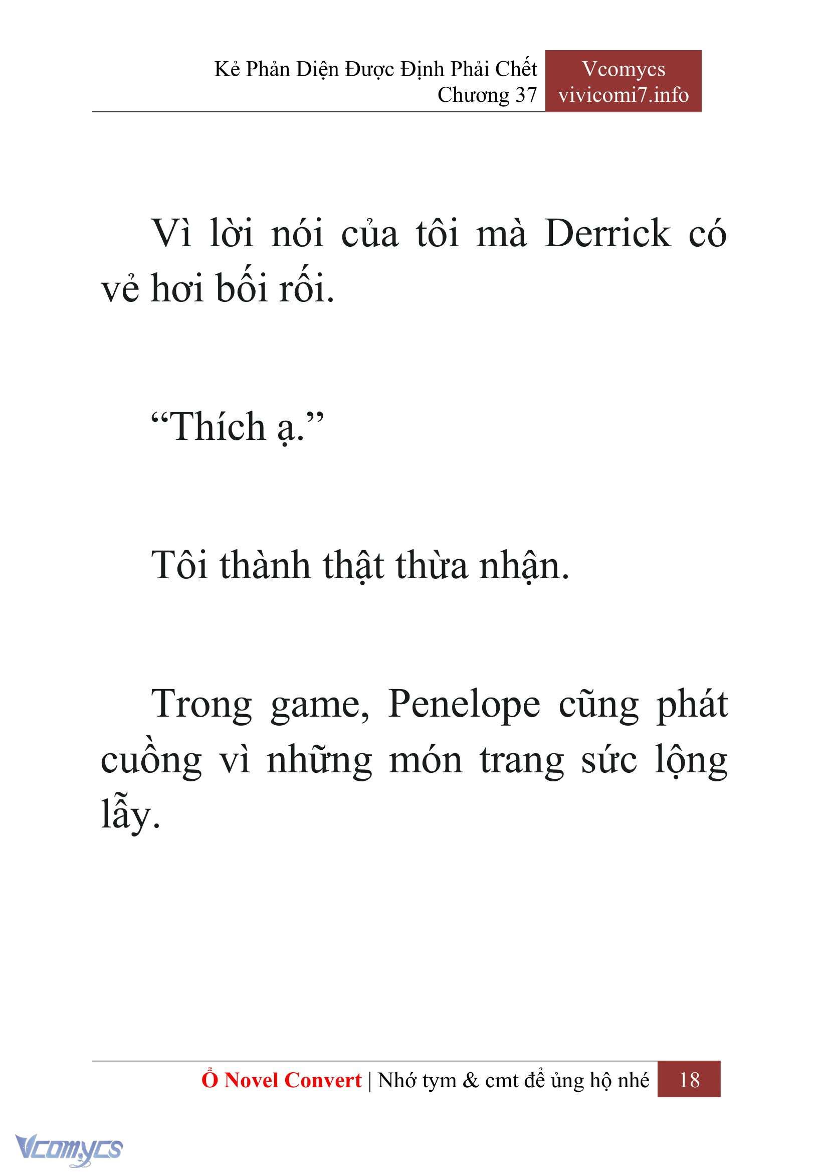 [Novel] Kẻ Phản Diện Được Định Phải Chết Chap 37 - Trang 2