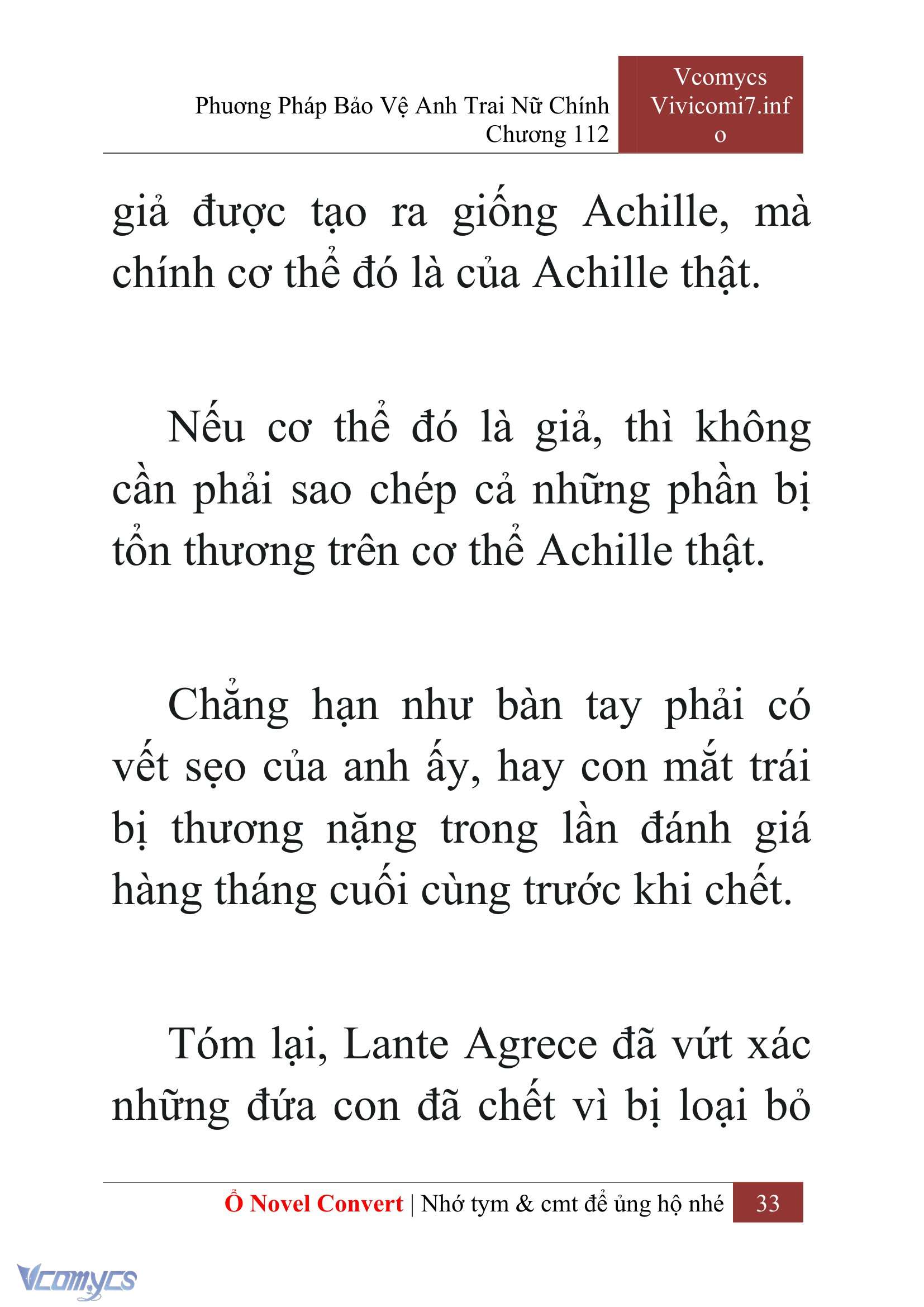 [Novel] Phương Pháp Bảo Vệ Anh Trai Nữ Chính Chap 112 - Trang 2