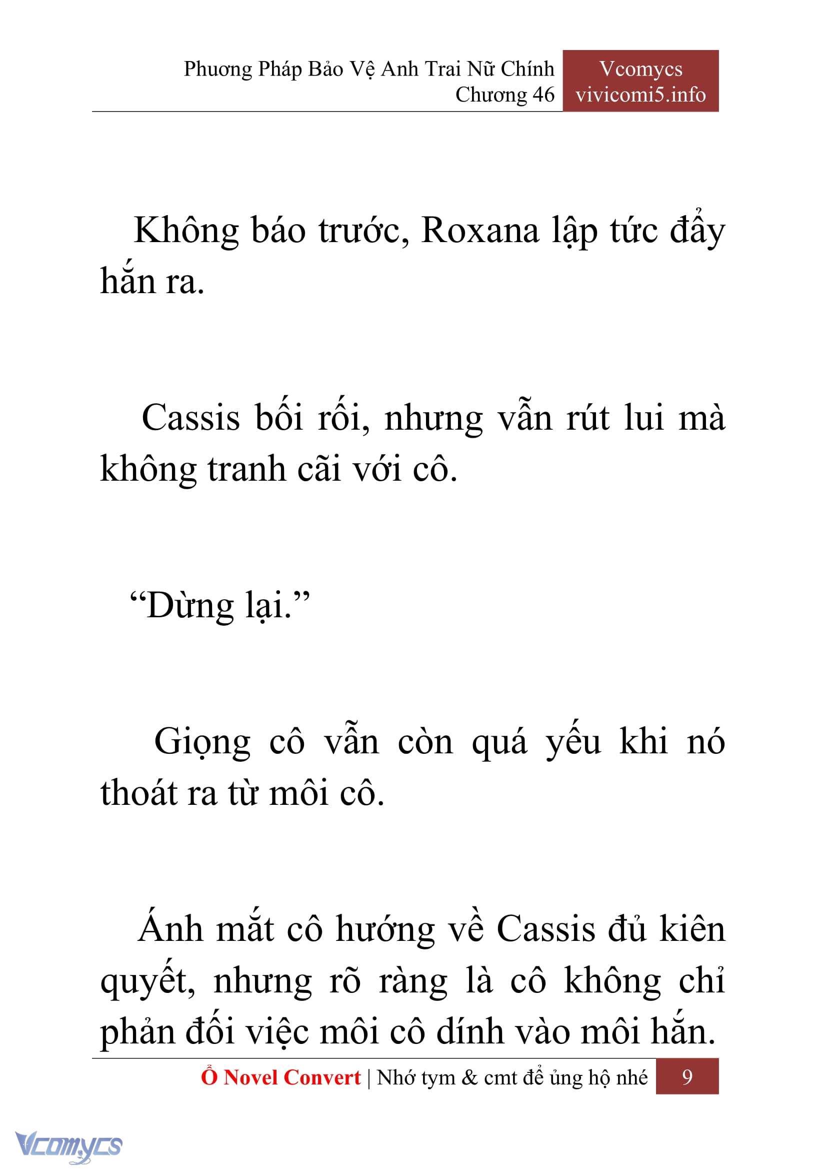 [Novel] Phương Pháp Bảo Vệ Anh Trai Nữ Chính Chap 46 - Trang 2