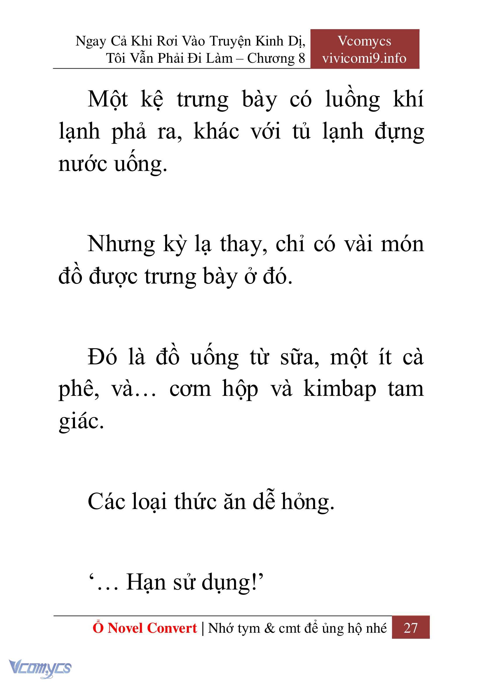 [Novel] Ngay Cả Khi Rơi Vào Truyện Kinh Dị, Tôi Vẫn Phải Đi Làm Chap 8 - Trang 2