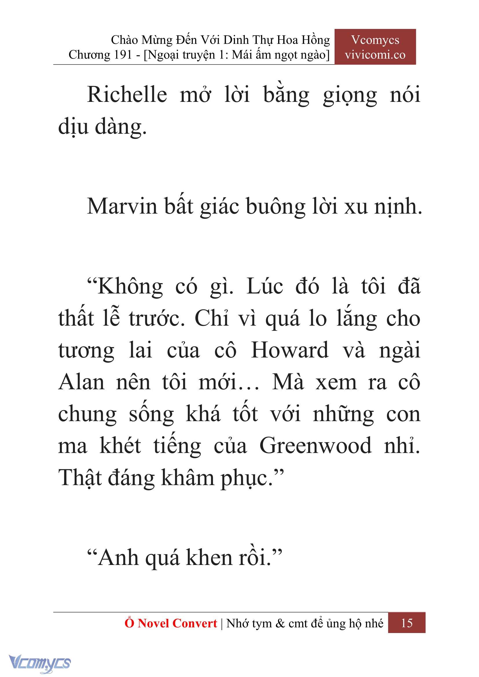 [Novel] Chào Mừng Đến Với Dinh Thự Hoa Hồng Chap 191 - Trang 2