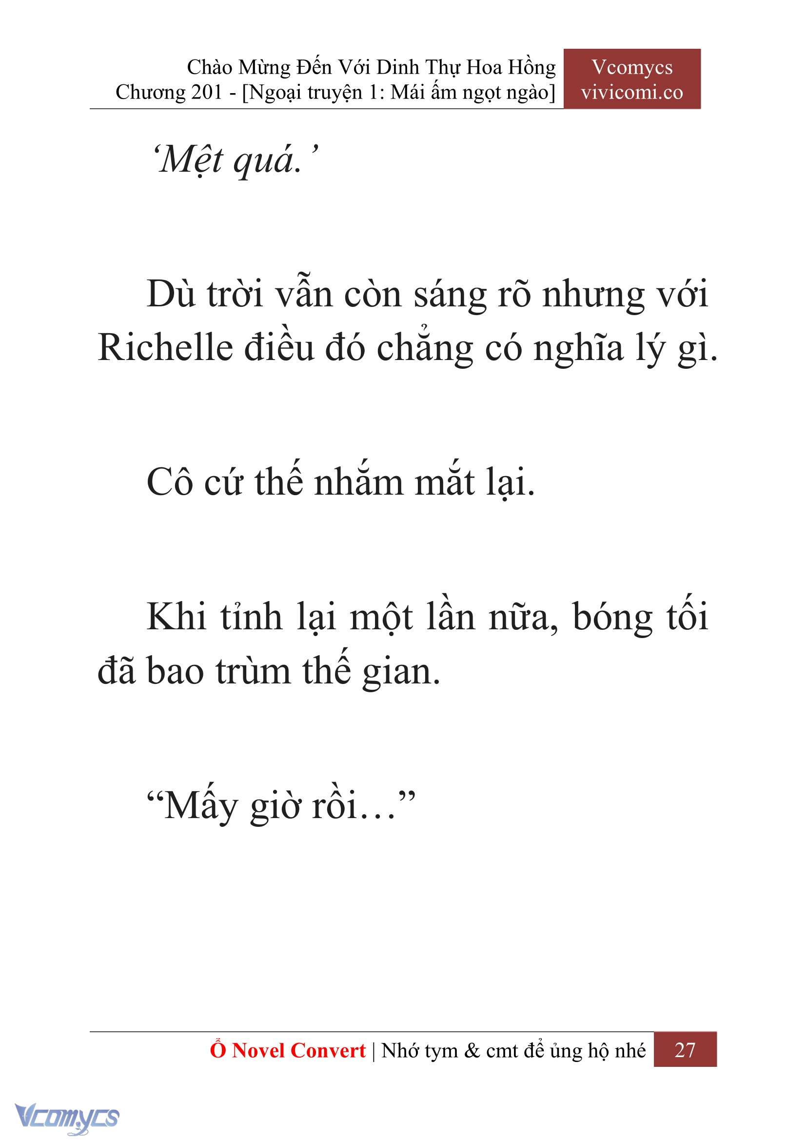 [Novel] Chào Mừng Đến Với Dinh Thự Hoa Hồng Chap 201 - Trang 2