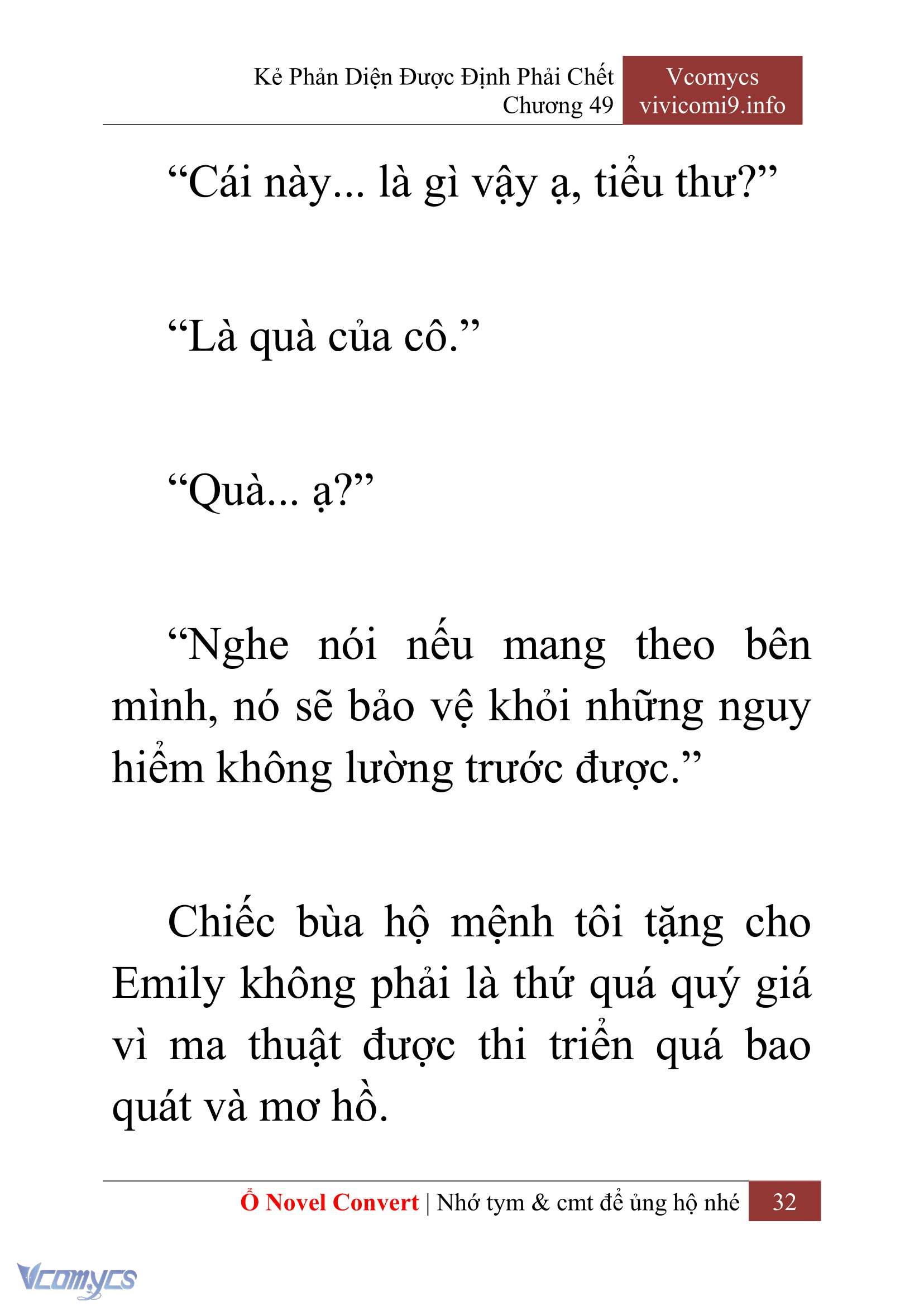 [Novel] Kẻ Phản Diện Được Định Phải Chết Chap 49 - Trang 2