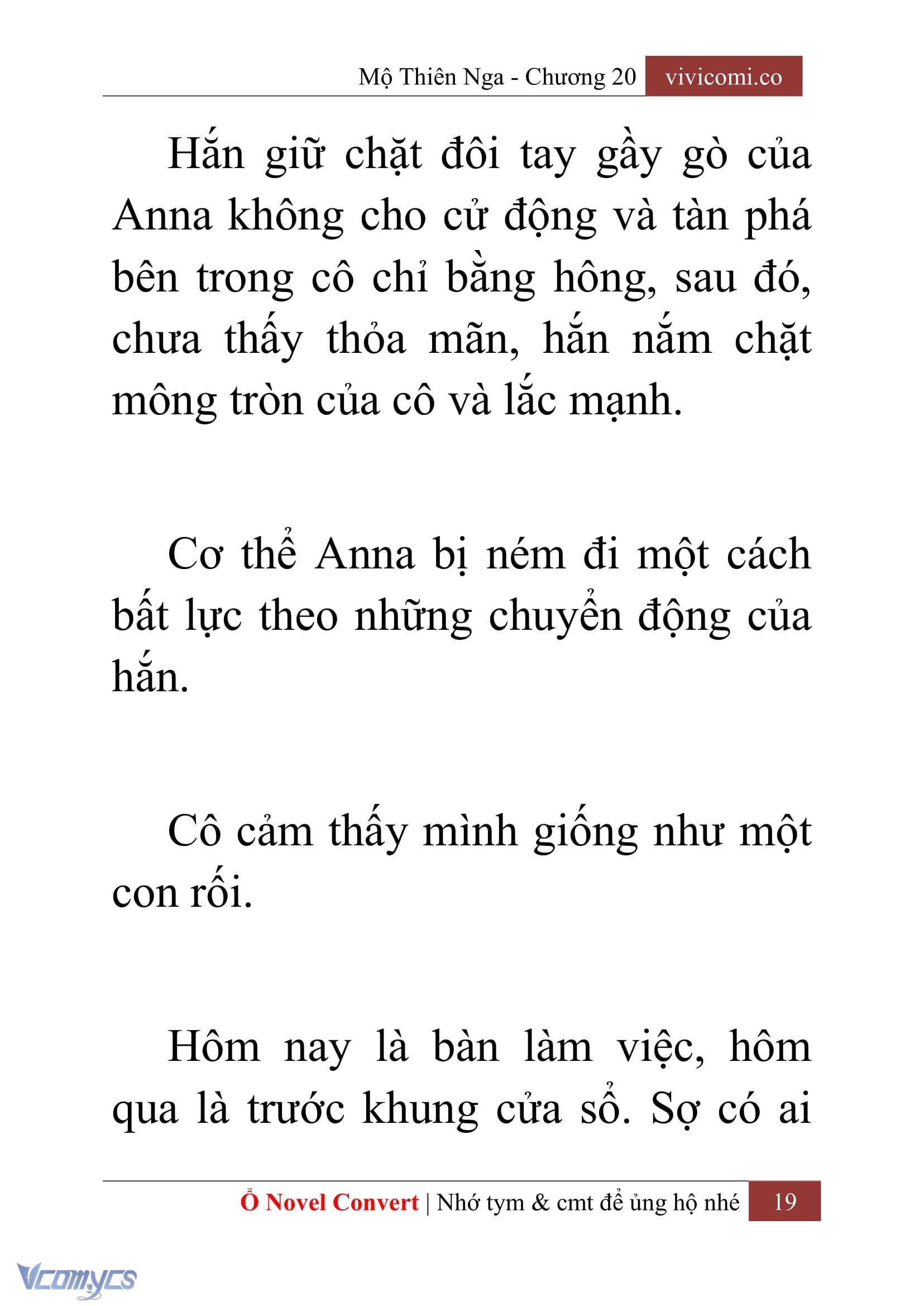[Novel] Mộ Thiên Nga Chap 20 - Trang 2