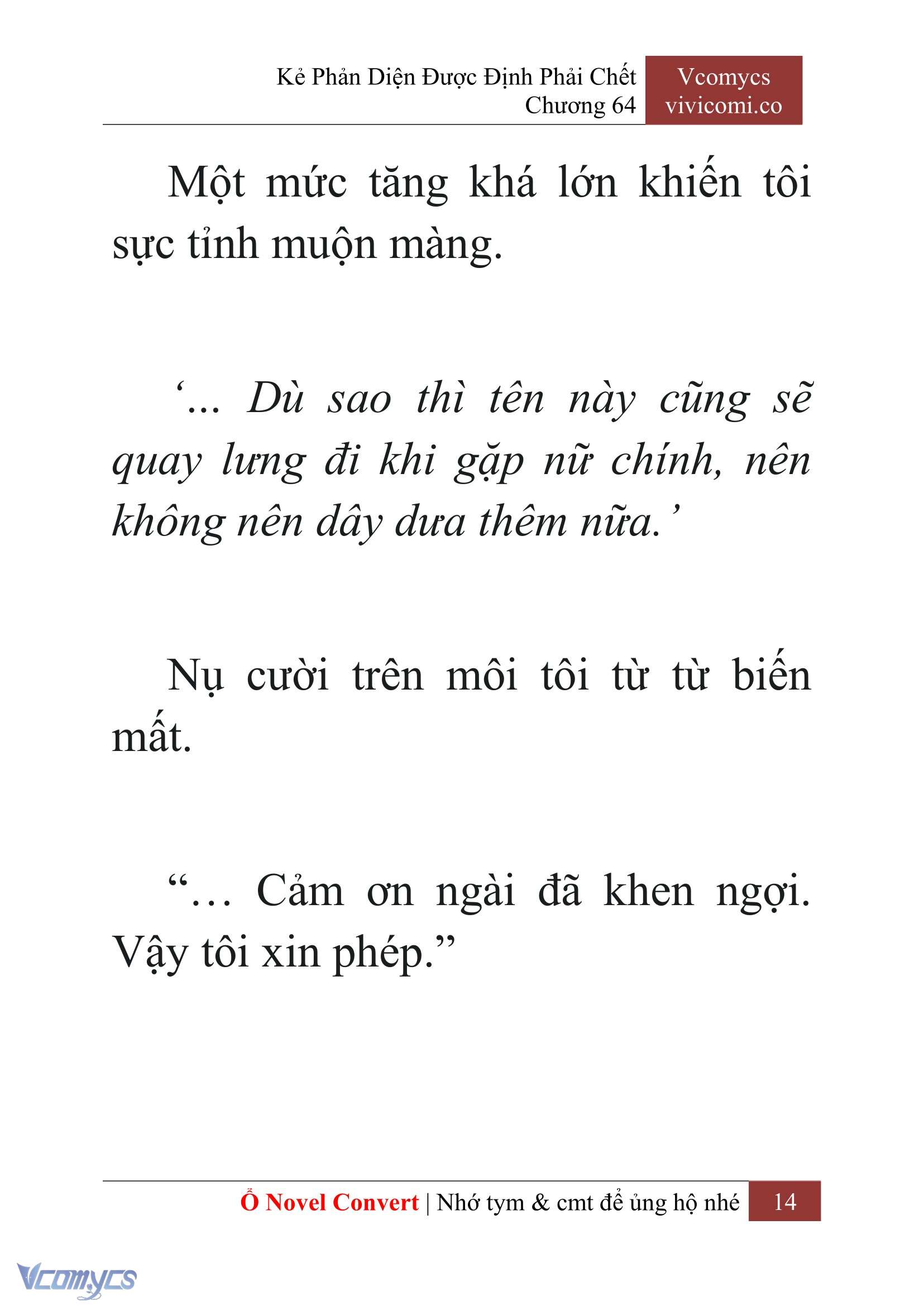 [Novel] Kẻ Phản Diện Được Định Phải Chết Chap 64 - Trang 2