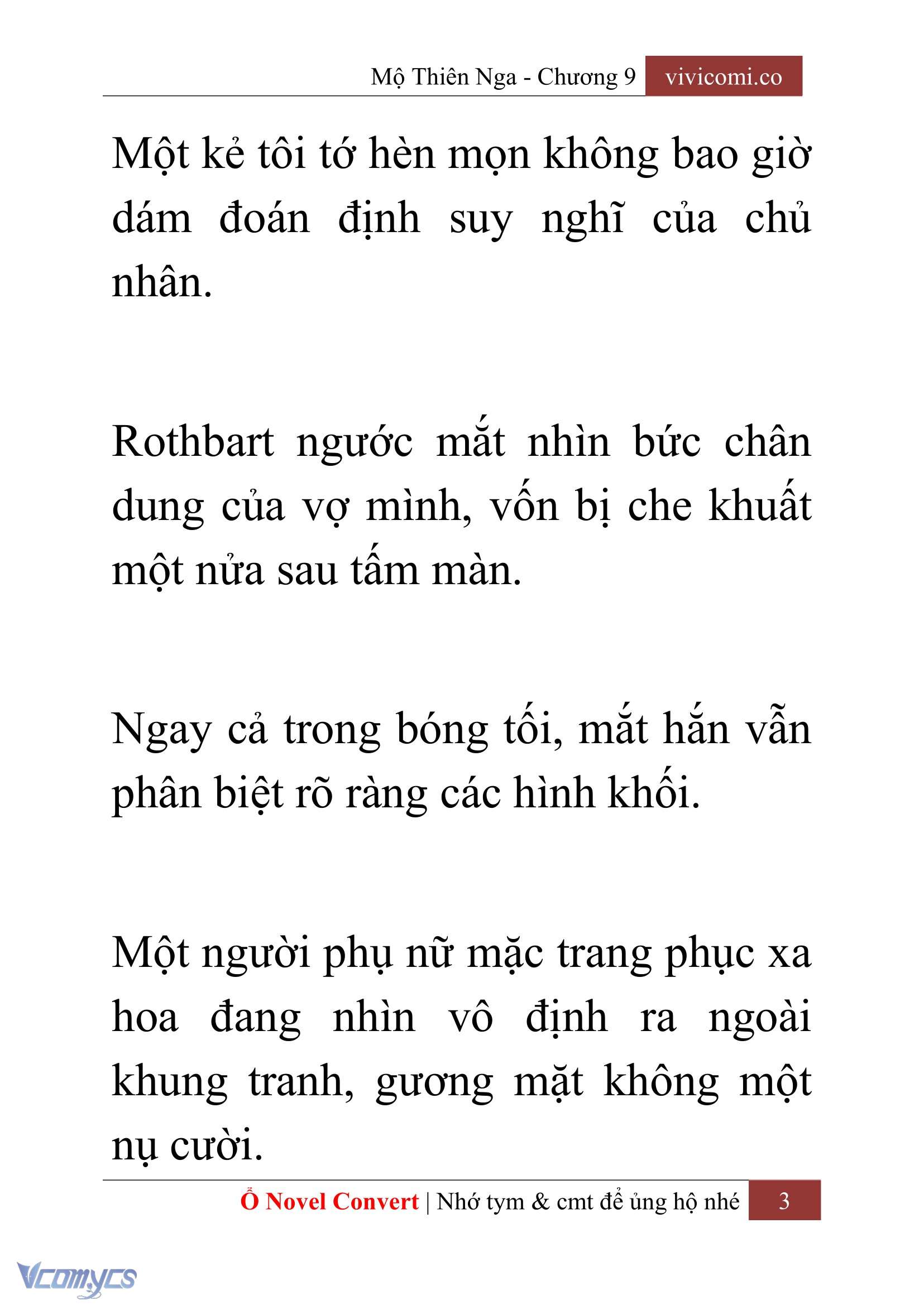 [Novel] Mộ Thiên Nga Chap 9 - Next Chap 10