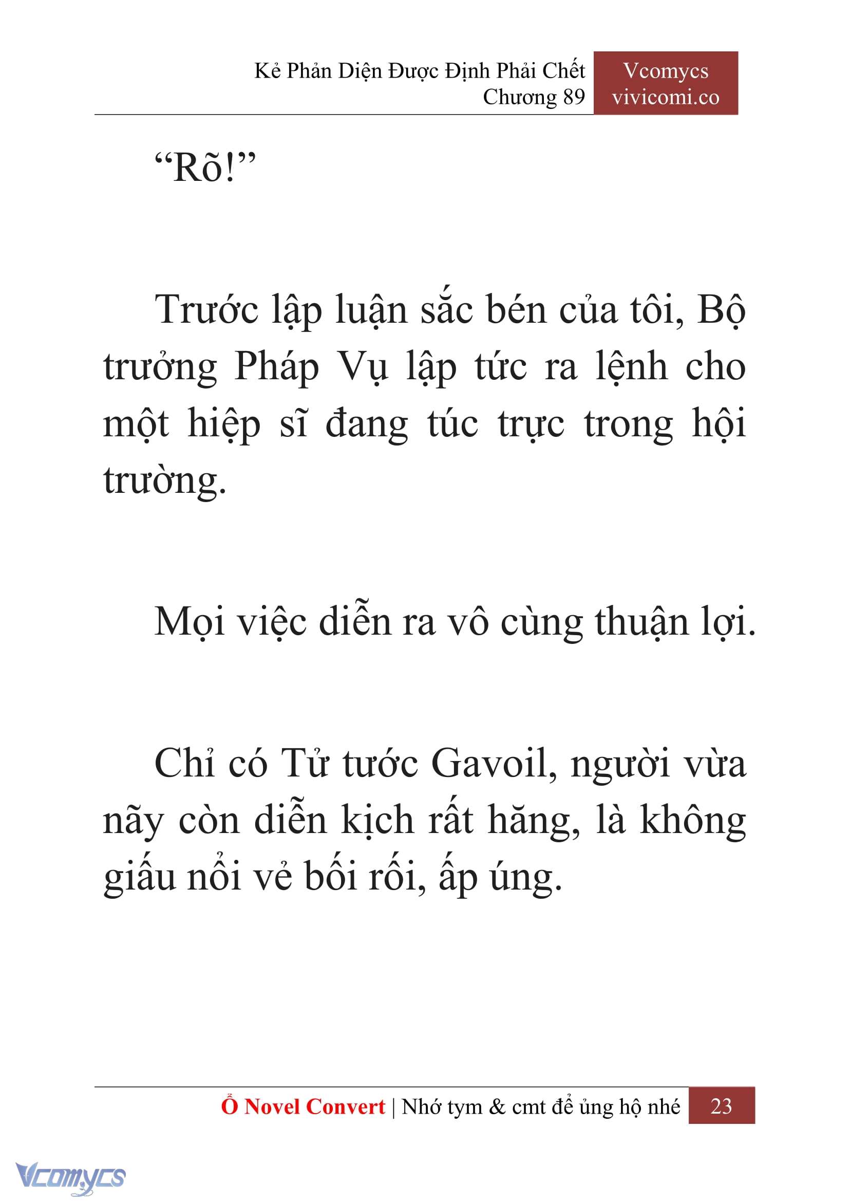 [Novel] Kẻ Phản Diện Được Định Phải Chết Chap 89 - Trang 2