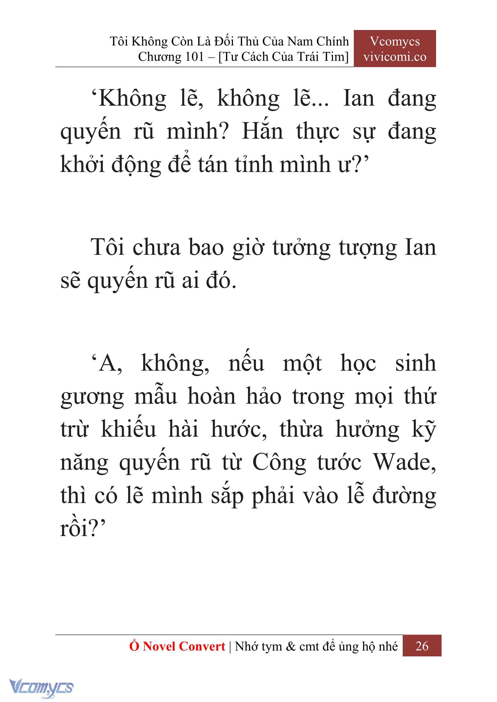 [Novel] Tôi Không Còn Là Đối Thủ Của Nam Chính Chap 101 - Trang 2