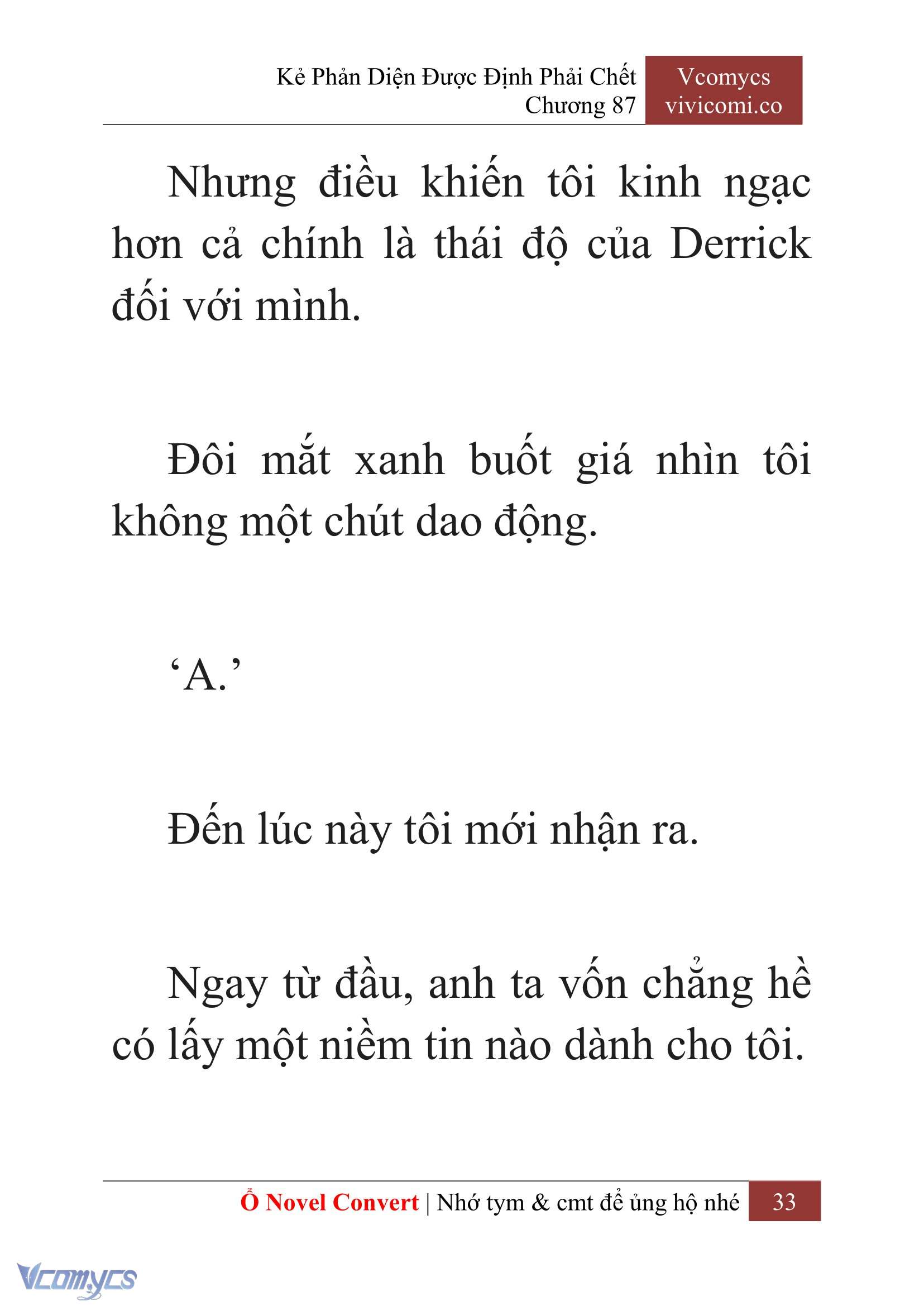 [Novel] Kẻ Phản Diện Được Định Phải Chết Chap 87 - Trang 2