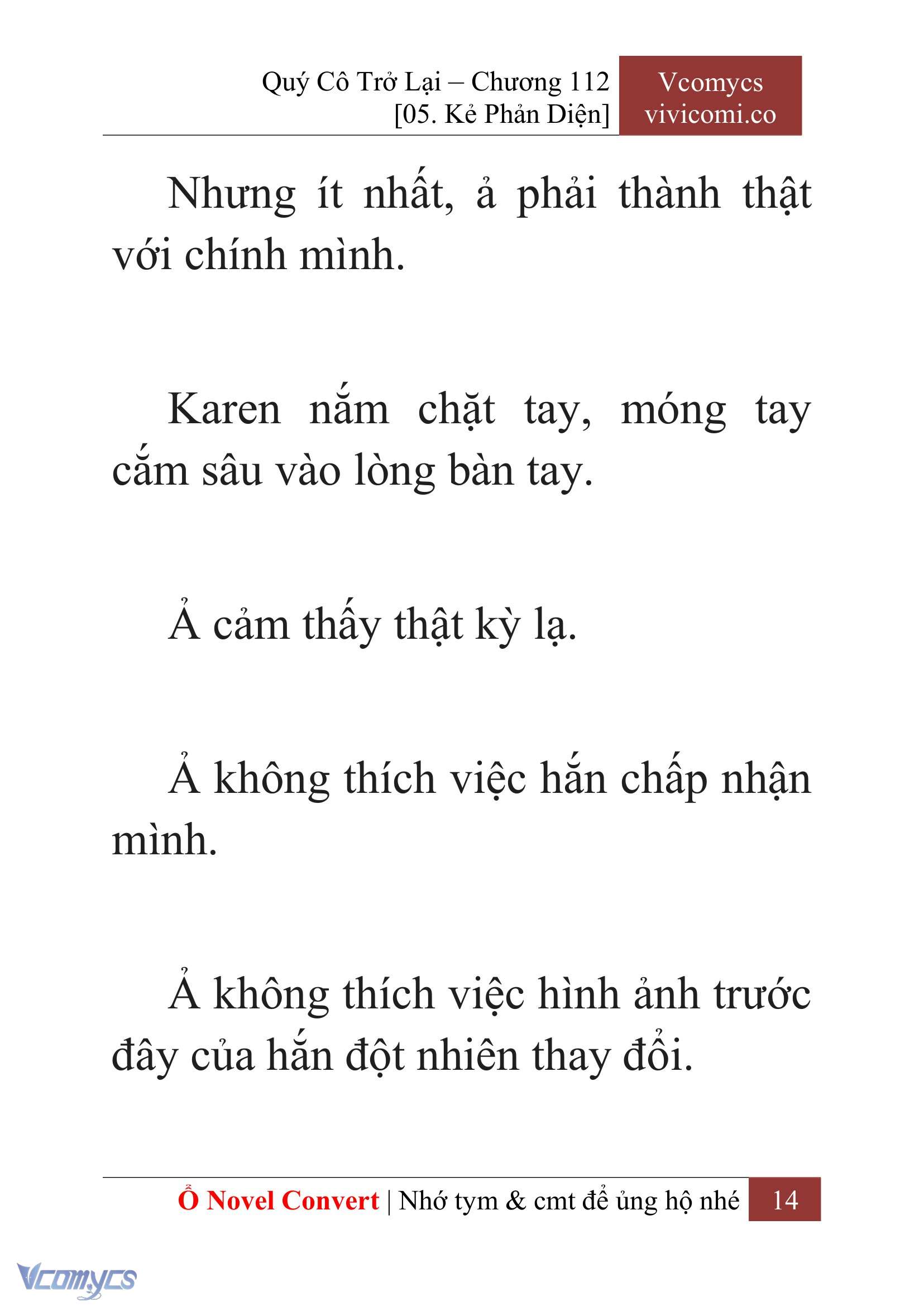 [Novel] Quý Cô Trở Lại Chap 112 - Trang 2