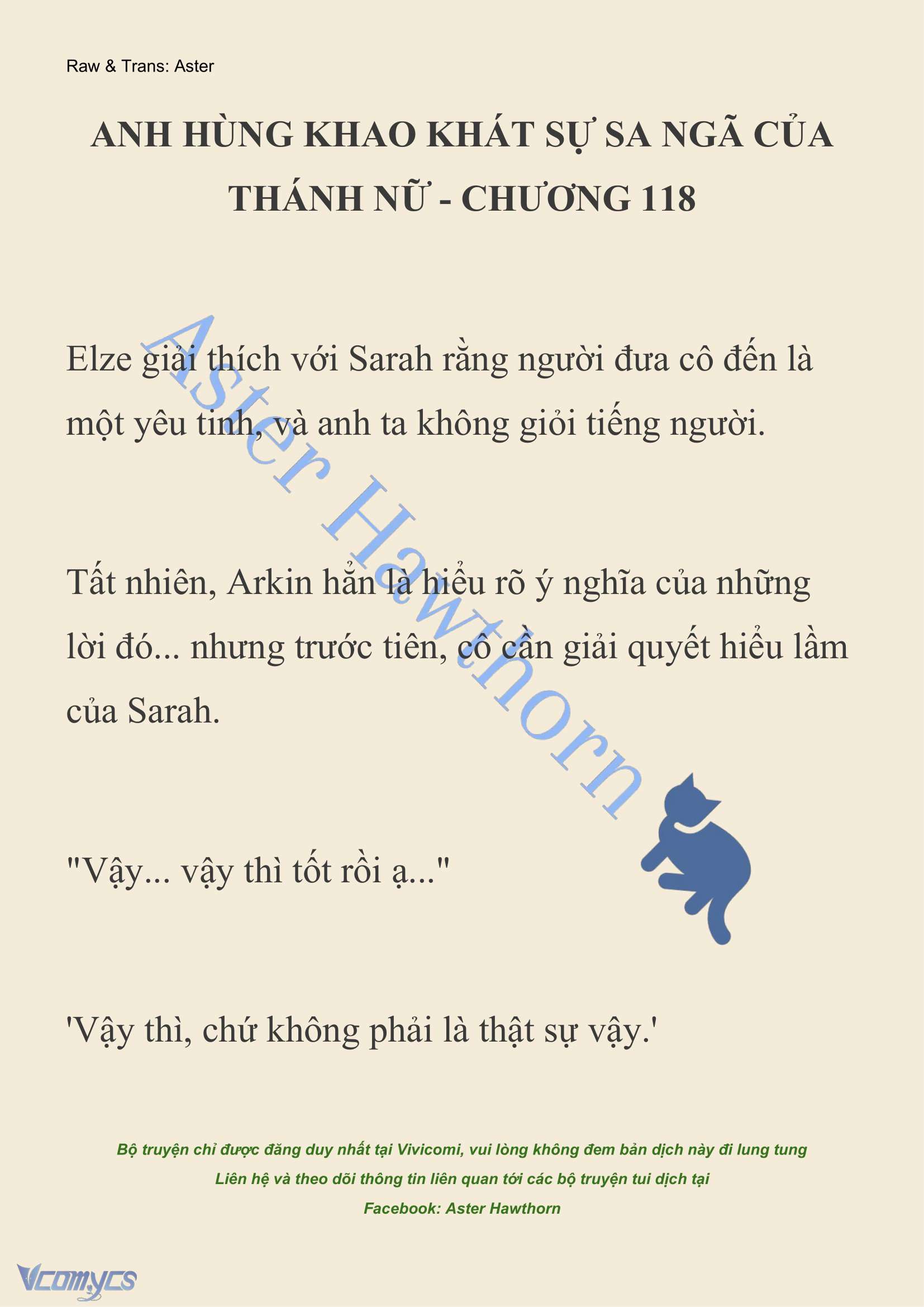 [NOVEL] Anh Hùng Khao Khát Sự Sa Ngã Của Thánh Nữ Chap 118 - Trang 2