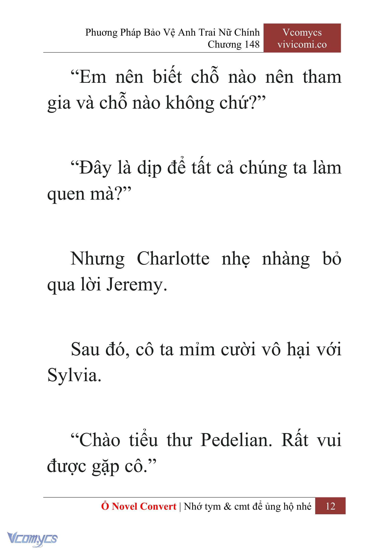[Novel] Phương Pháp Bảo Vệ Anh Trai Nữ Chính Chap 148 - Trang 2