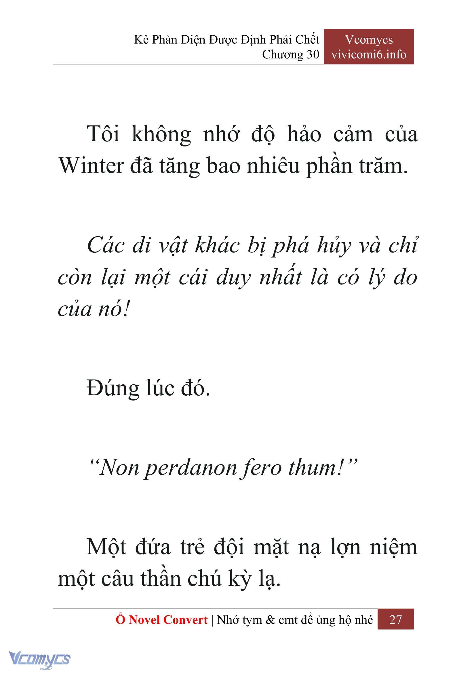 [Novel] Kẻ Phản Diện Được Định Phải Chết Chap 30 - Trang 2