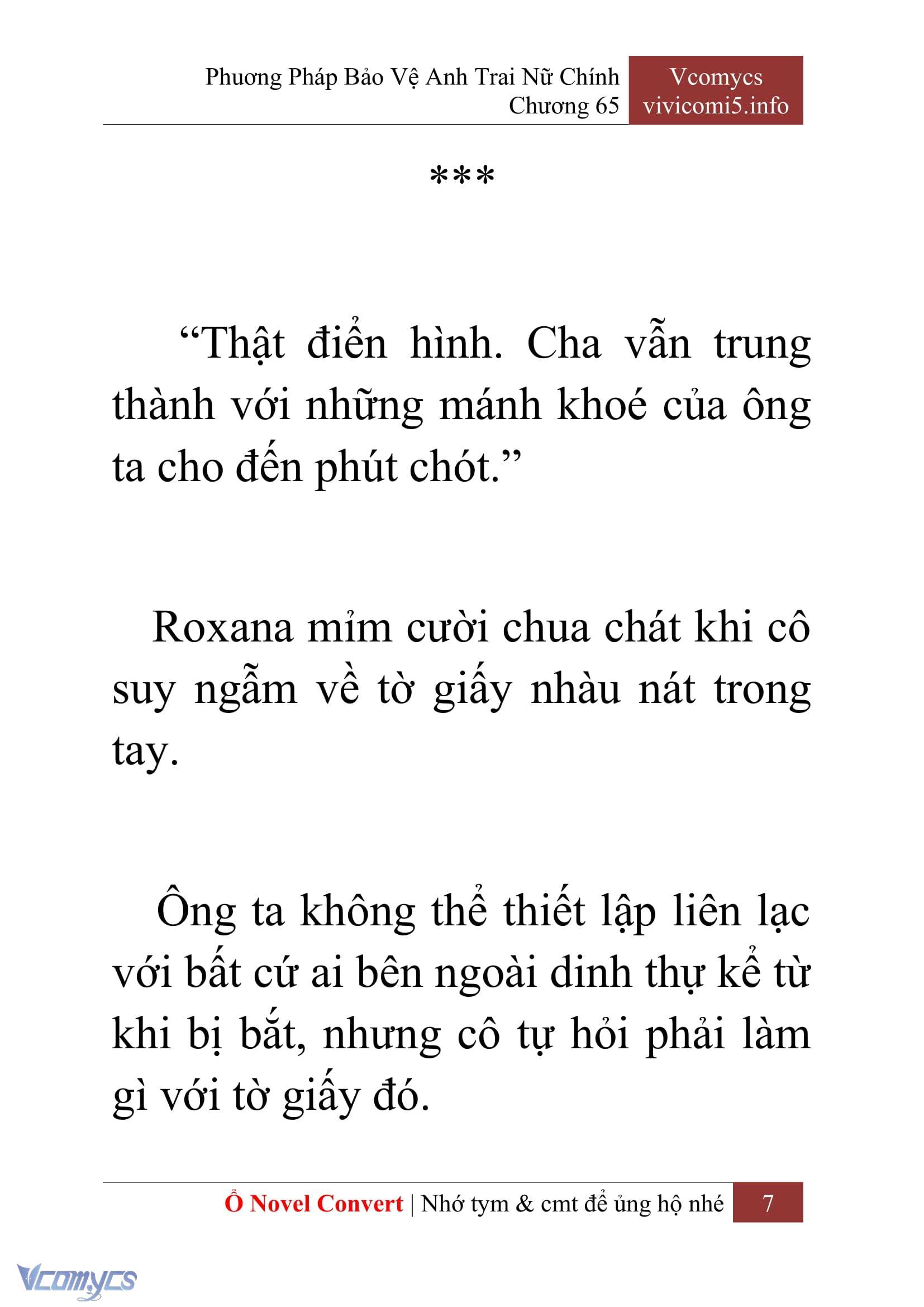 [Novel] Phương Pháp Bảo Vệ Anh Trai Nữ Chính Chap 65 - Trang 2
