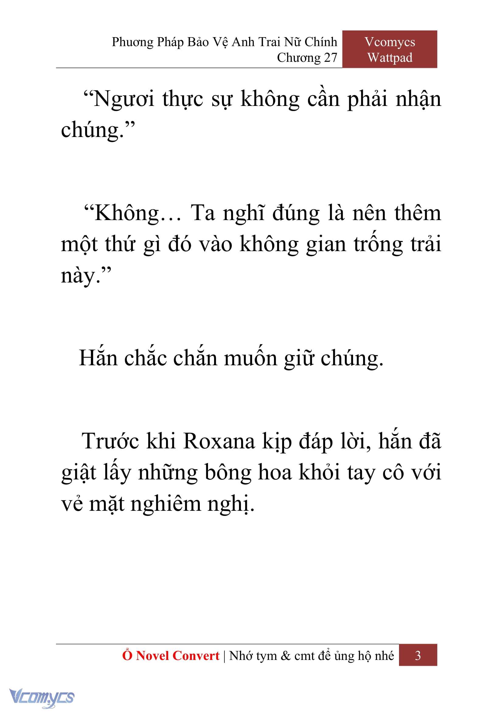 [Novel] Phương Pháp Bảo Vệ Anh Trai Nữ Chính Chap 27 - Trang 2