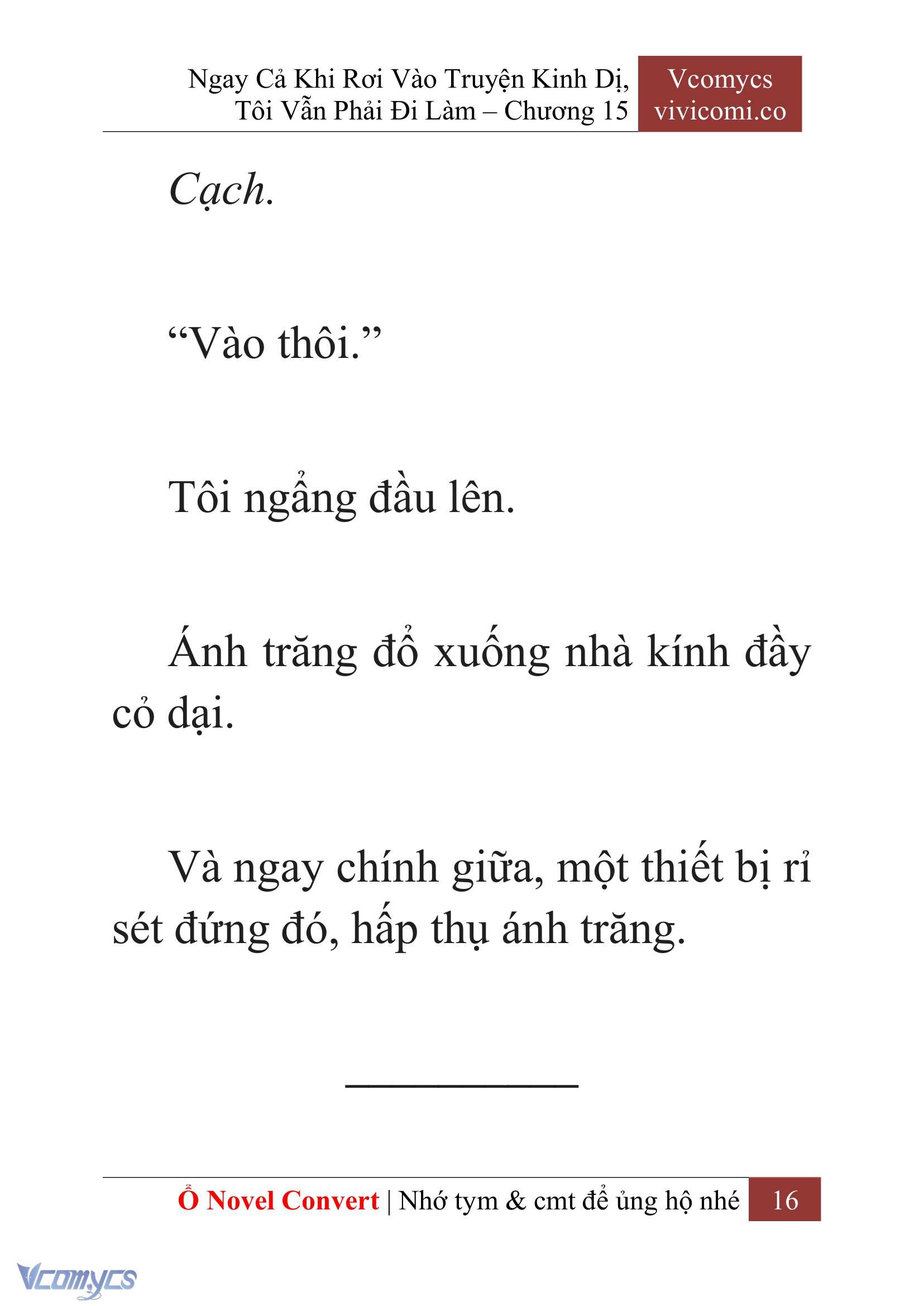[Novel] Ngay Cả Khi Rơi Vào Truyện Kinh Dị, Tôi Vẫn Phải Đi Làm Chap 15 - Trang 2
