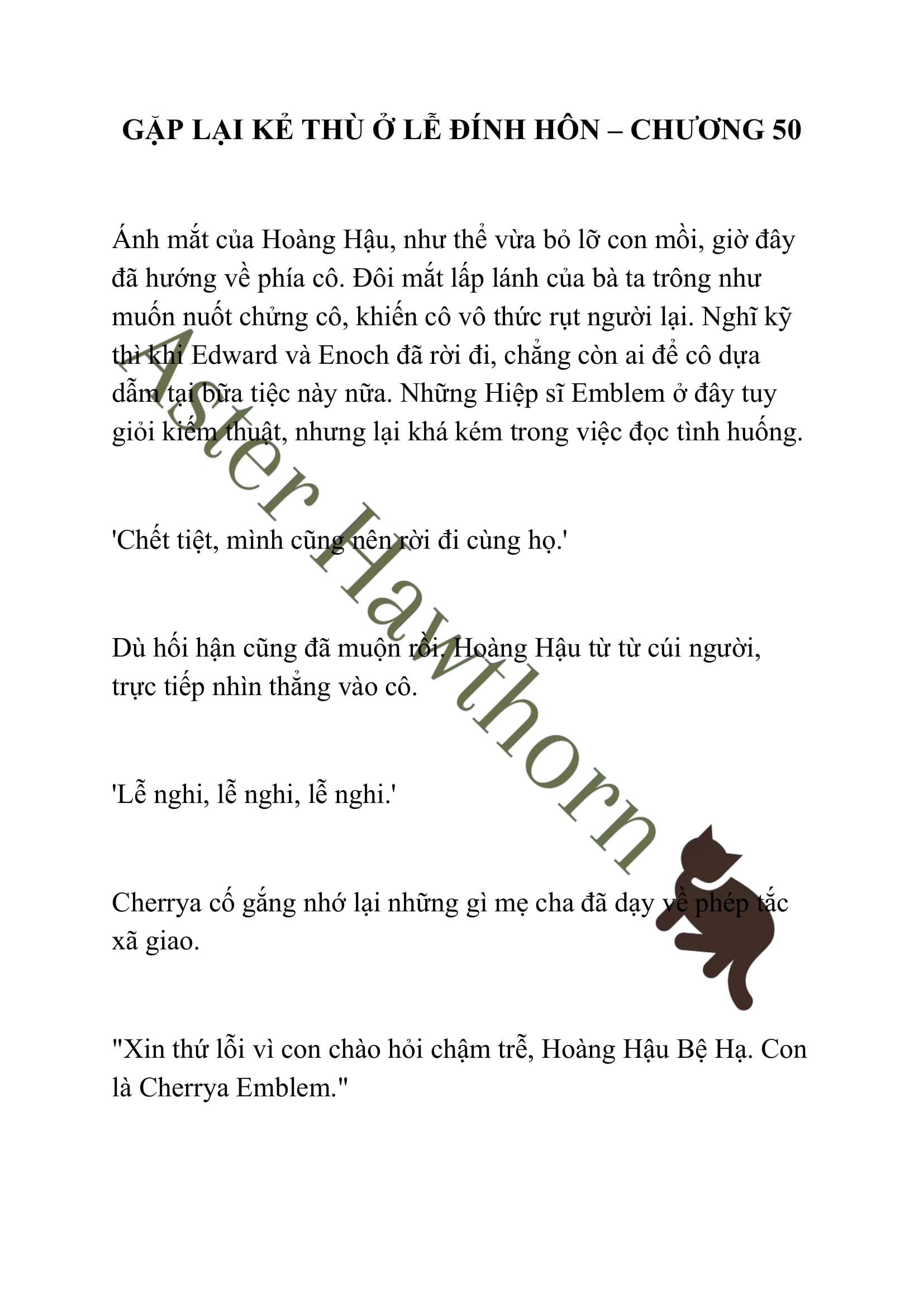 [NOVEL] Gặp Lại Kẻ Thù Ở Lễ Đính Hôn Chap 50 - Trang 2