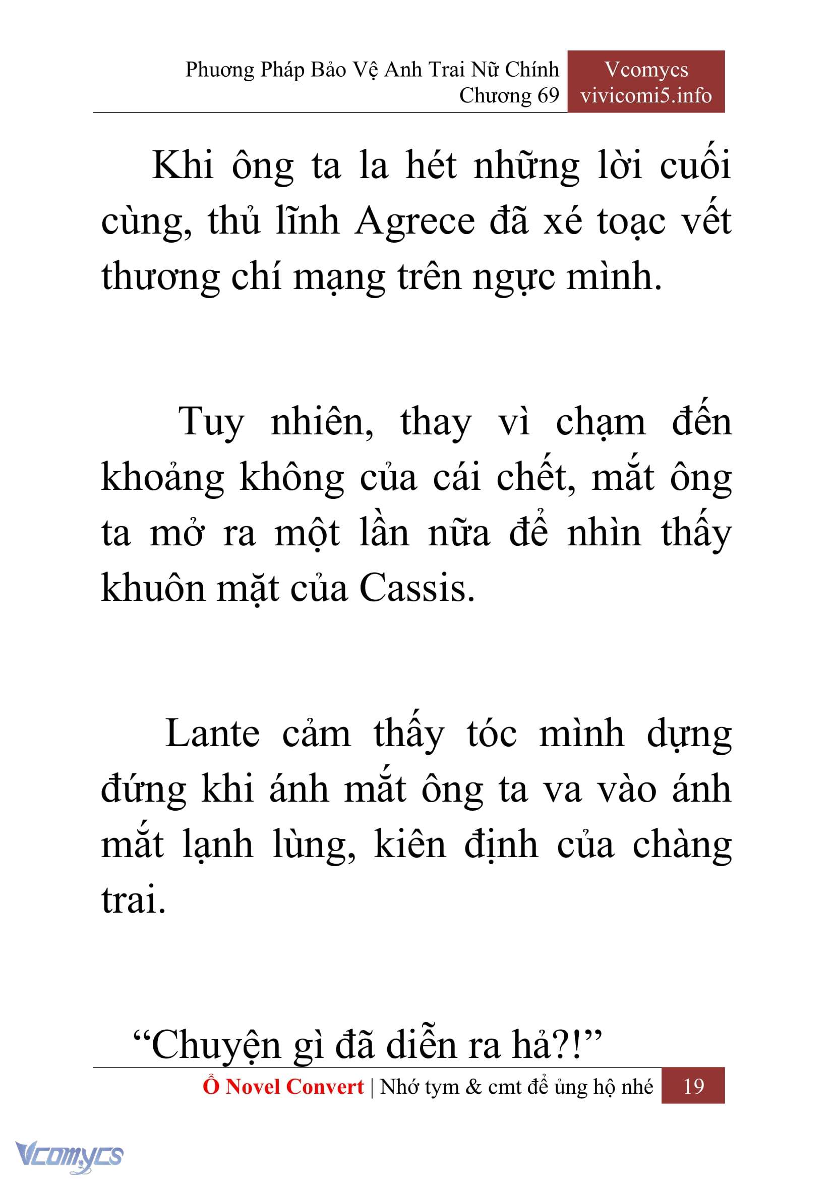 [Novel] Phương Pháp Bảo Vệ Anh Trai Nữ Chính Chap 69 - Trang 2
