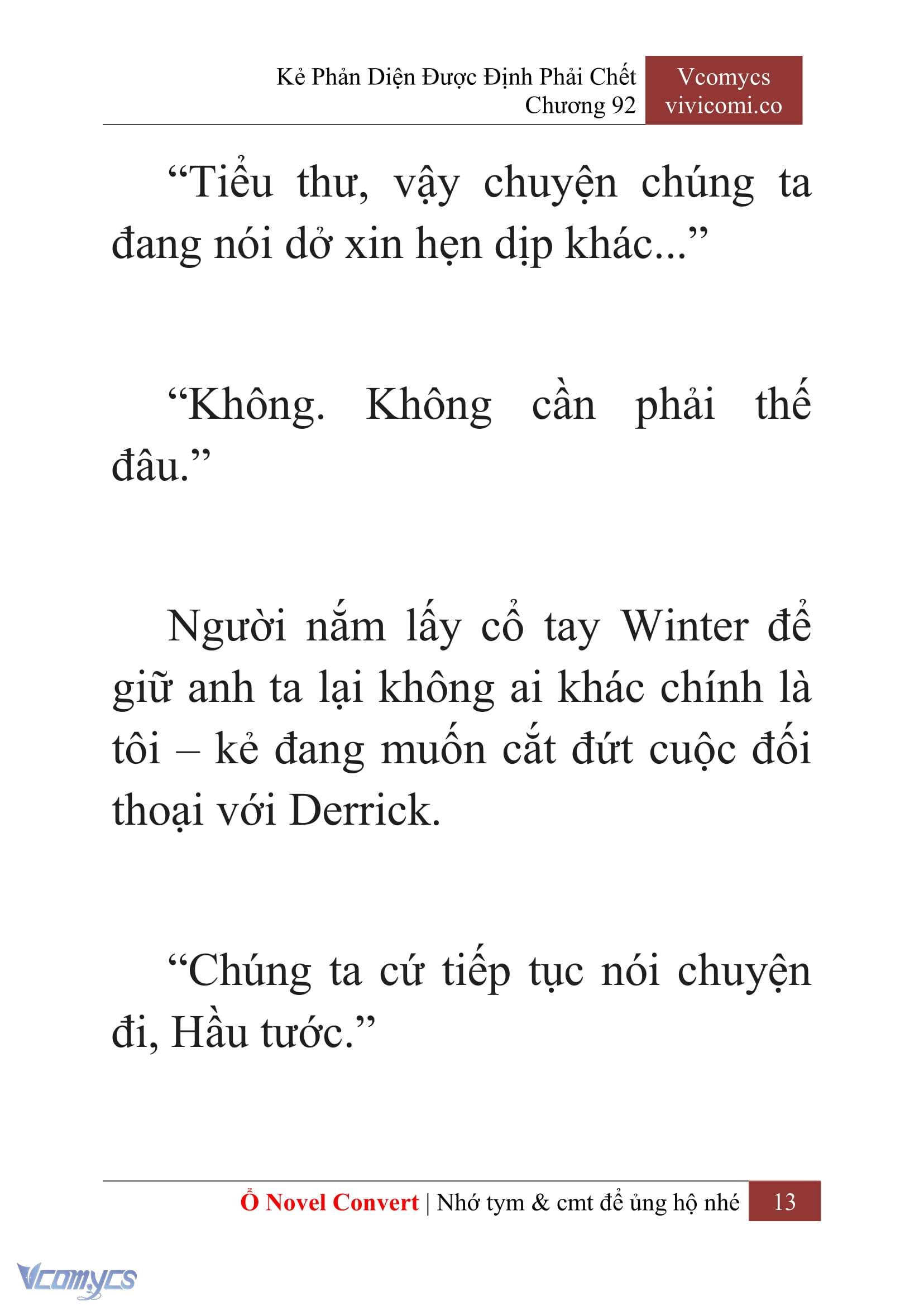 [Novel] Kẻ Phản Diện Được Định Phải Chết Chap 92 - Trang 2