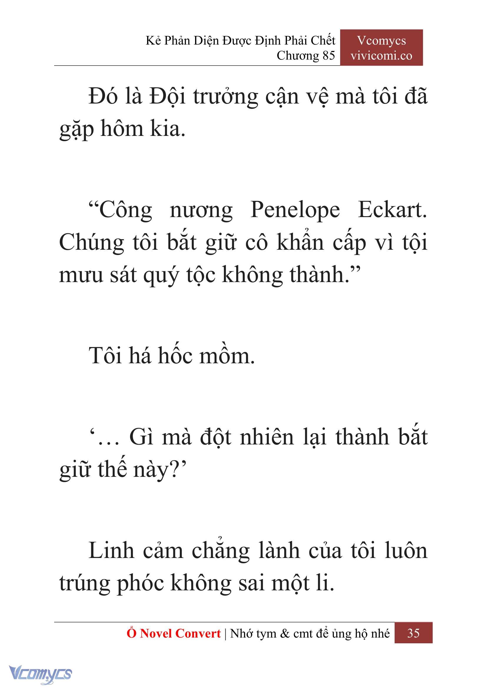 [Novel] Kẻ Phản Diện Được Định Phải Chết Chap 85 - Trang 2