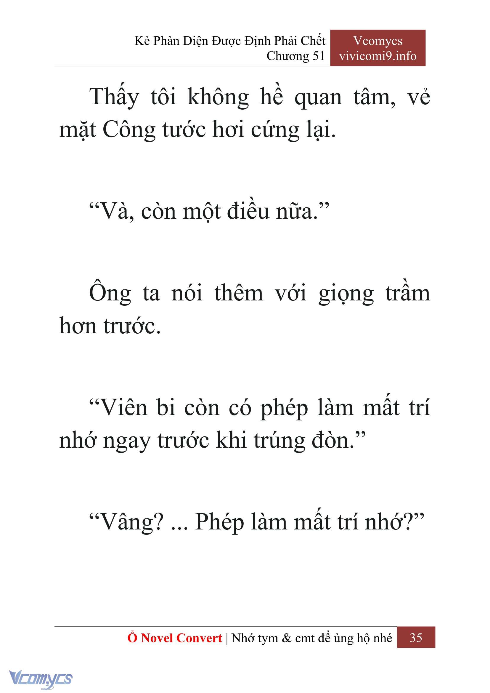 [Novel] Kẻ Phản Diện Được Định Phải Chết Chap 51 - Trang 2