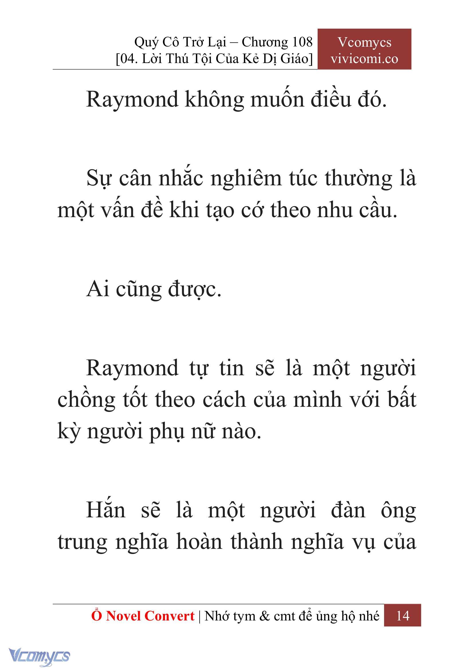 [Novel] Quý Cô Trở Lại Chap 108 - Trang 2
