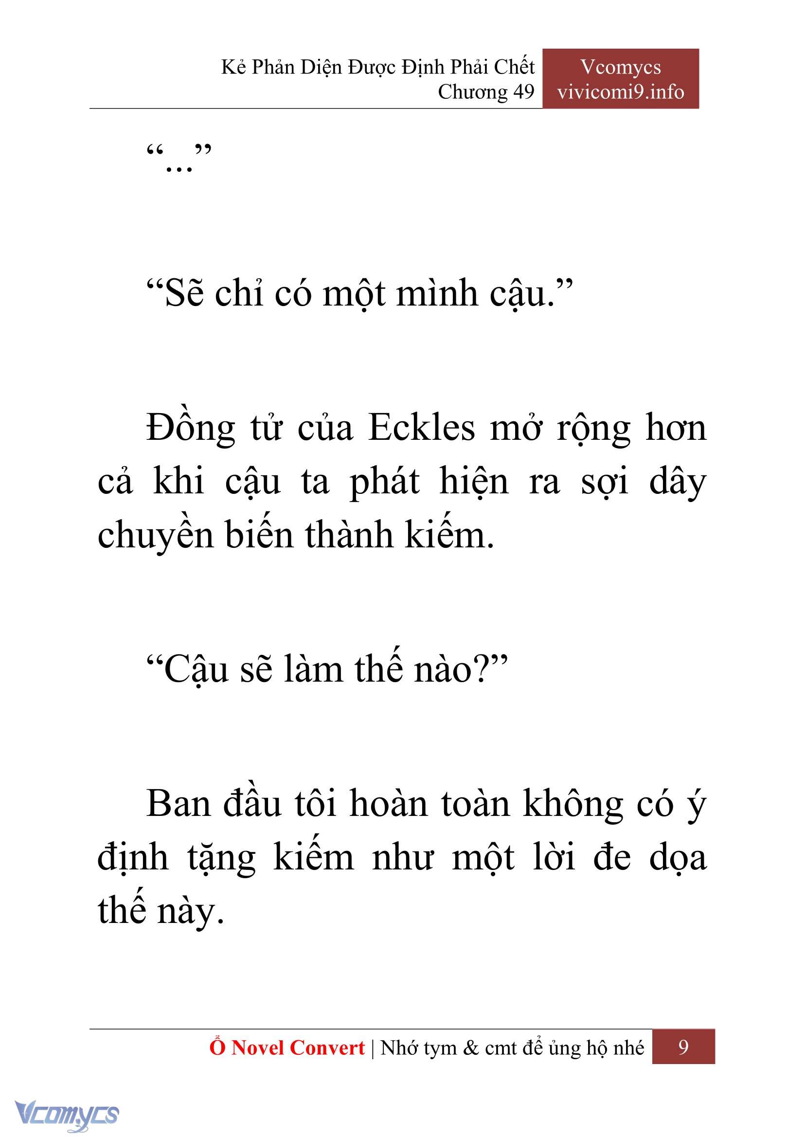 [Novel] Kẻ Phản Diện Được Định Phải Chết Chap 49 - Trang 2