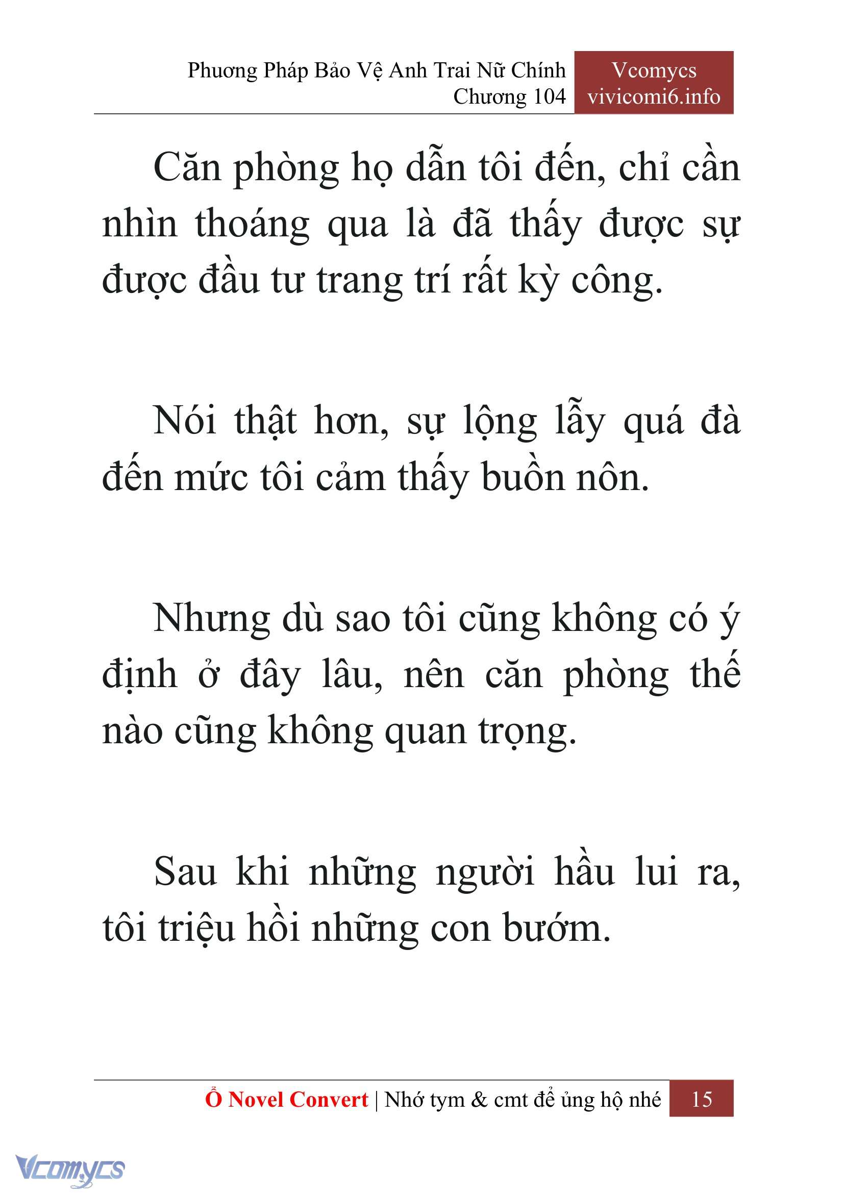 [Novel] Phương Pháp Bảo Vệ Anh Trai Nữ Chính Chap 104 - Trang 2