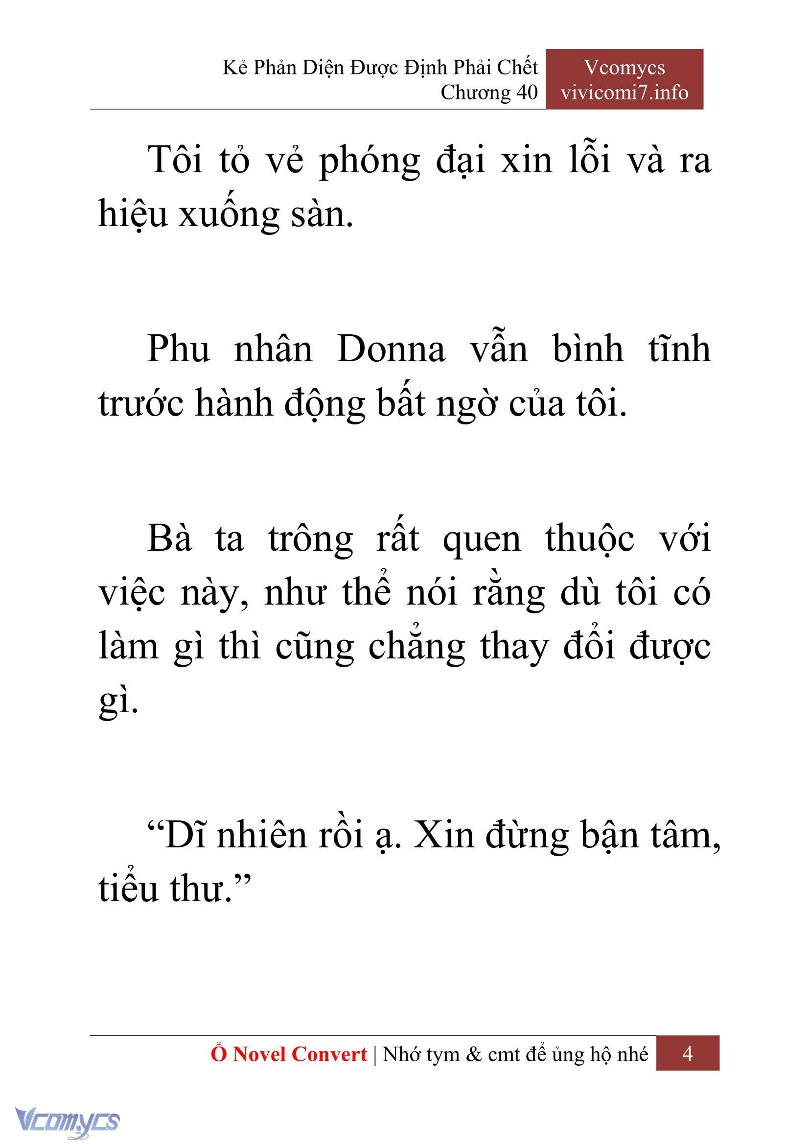 [Novel] Kẻ Phản Diện Được Định Phải Chết Chap 40 - Trang 2
