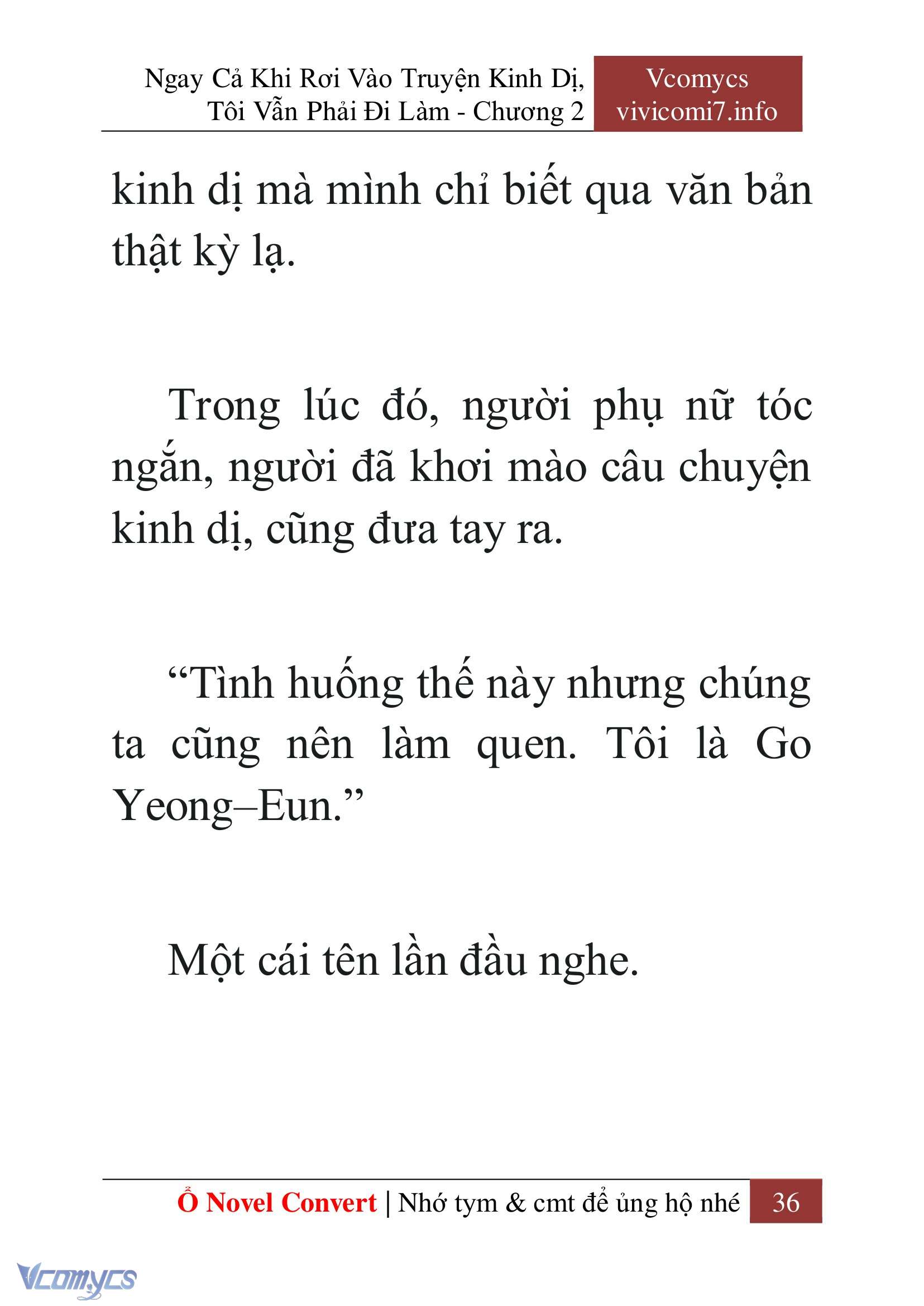 [Novel] Ngay Cả Khi Rơi Vào Truyện Kinh Dị, Tôi Vẫn Phải Đi Làm Chap 2 - Trang 2
