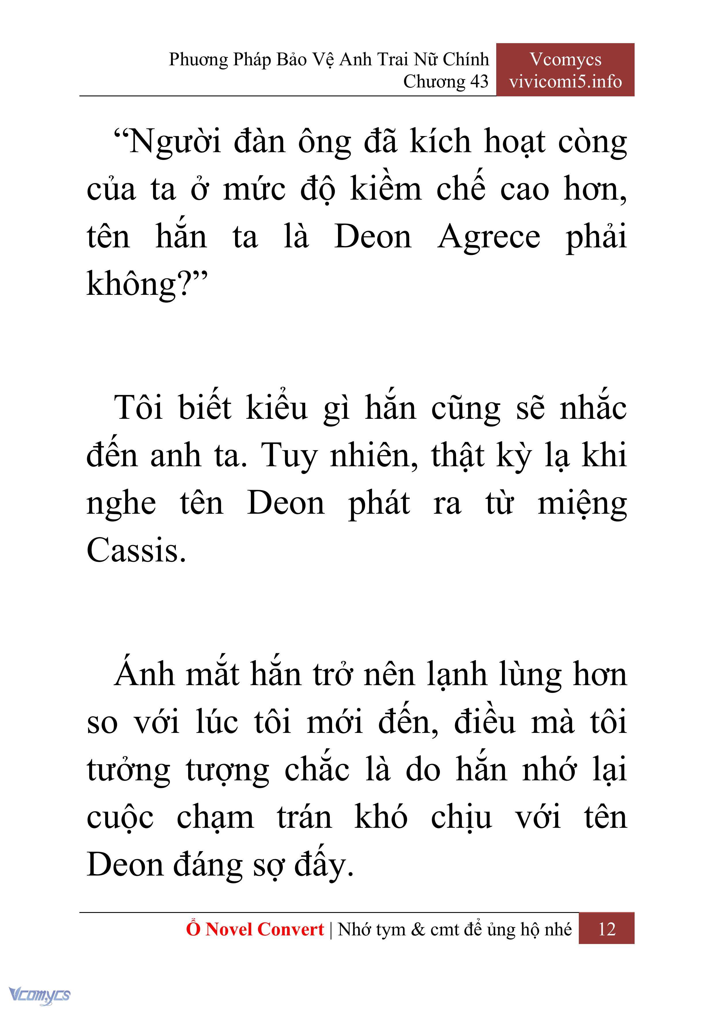 [Novel] Phương Pháp Bảo Vệ Anh Trai Nữ Chính Chap 43 - Trang 2