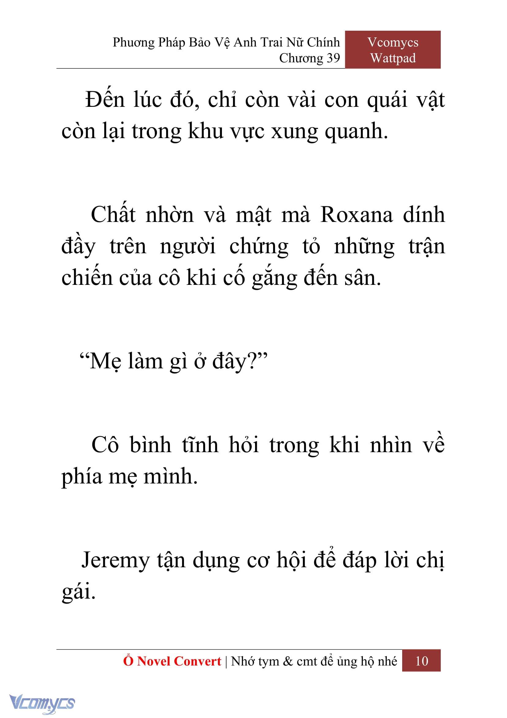 [Novel] Phương Pháp Bảo Vệ Anh Trai Nữ Chính Chap 39 - Trang 2