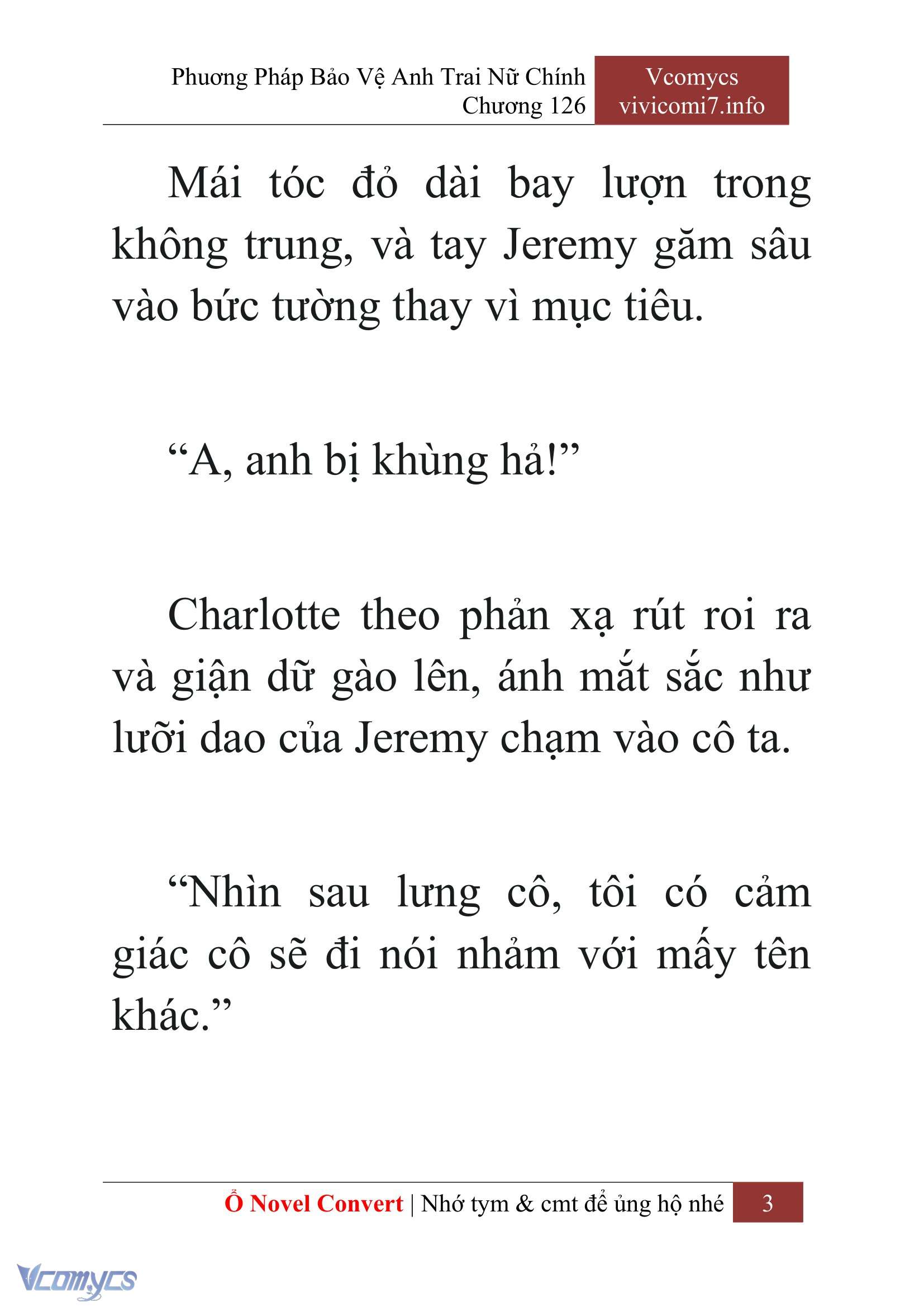 [Novel] Phương Pháp Bảo Vệ Anh Trai Nữ Chính Chap 126 - Trang 2