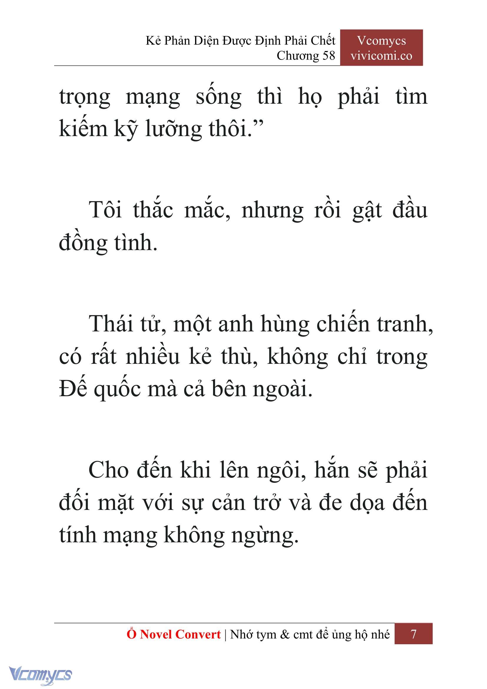 [Novel] Kẻ Phản Diện Được Định Phải Chết Chap 58 - Trang 2