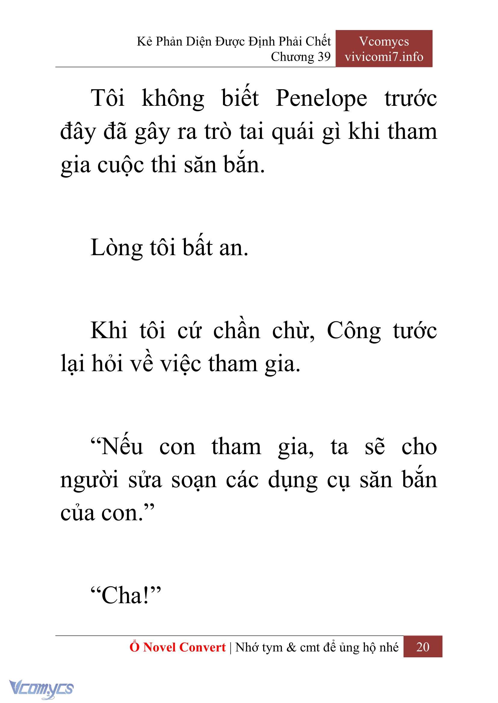 [Novel] Kẻ Phản Diện Được Định Phải Chết Chap 39 - Trang 2