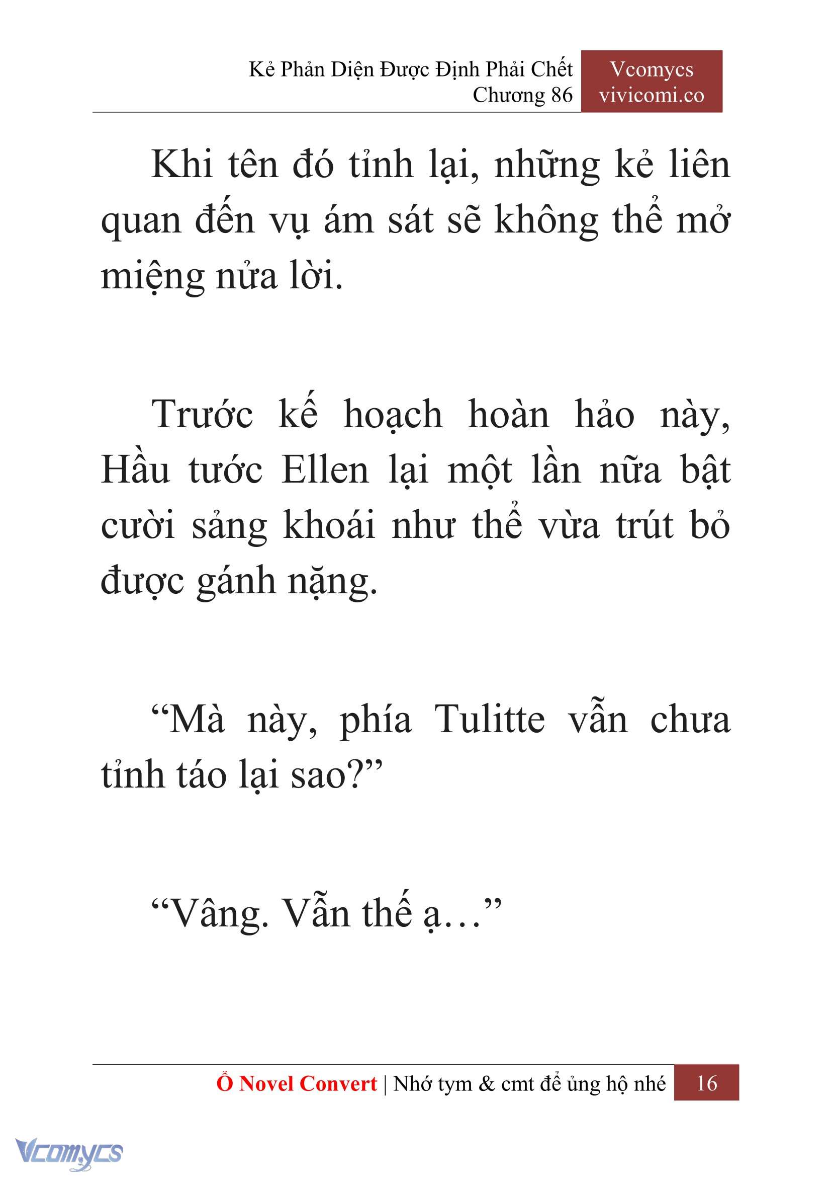 [Novel] Kẻ Phản Diện Được Định Phải Chết Chap 86 - Trang 2
