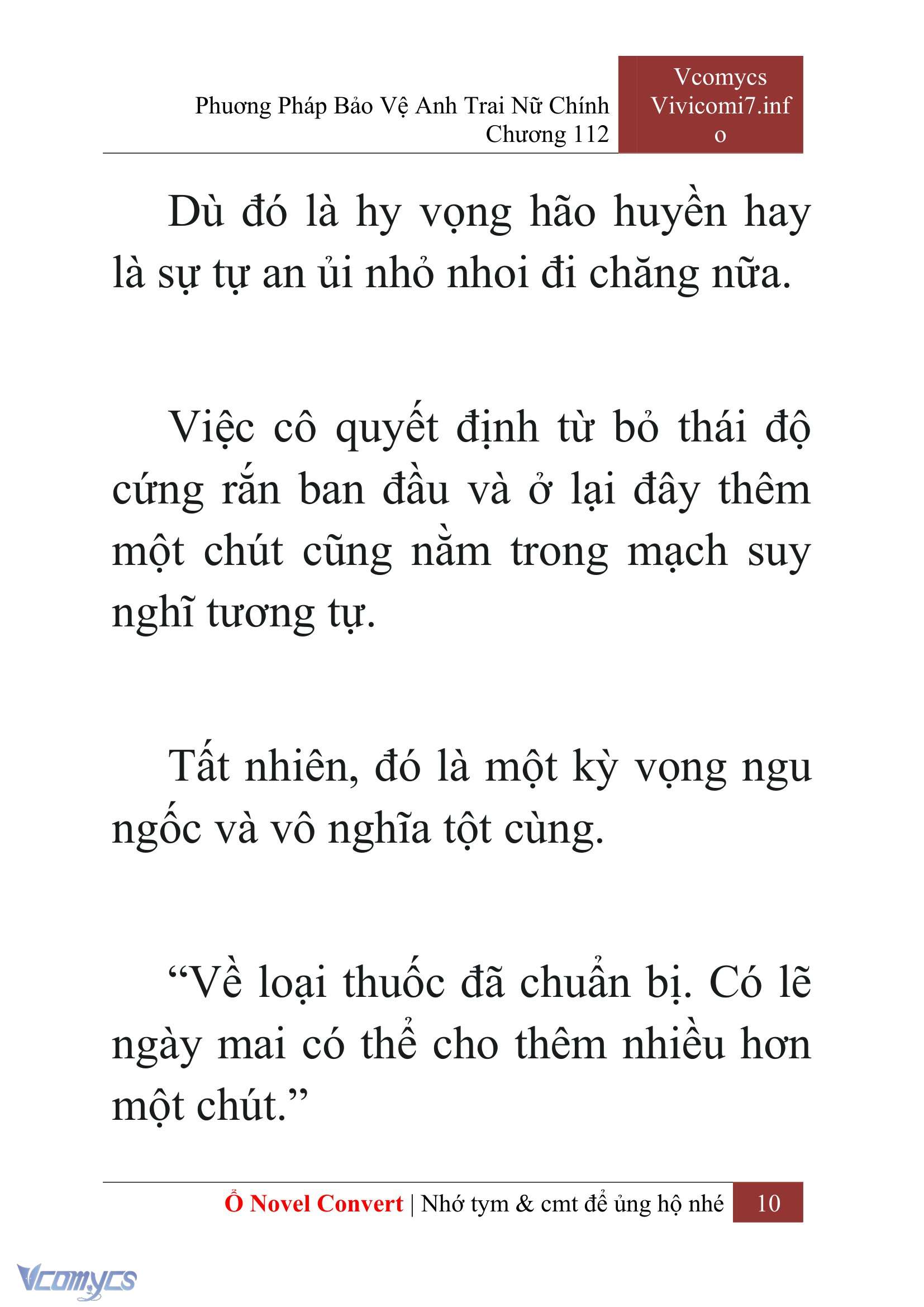 [Novel] Phương Pháp Bảo Vệ Anh Trai Nữ Chính Chap 112 - Trang 2