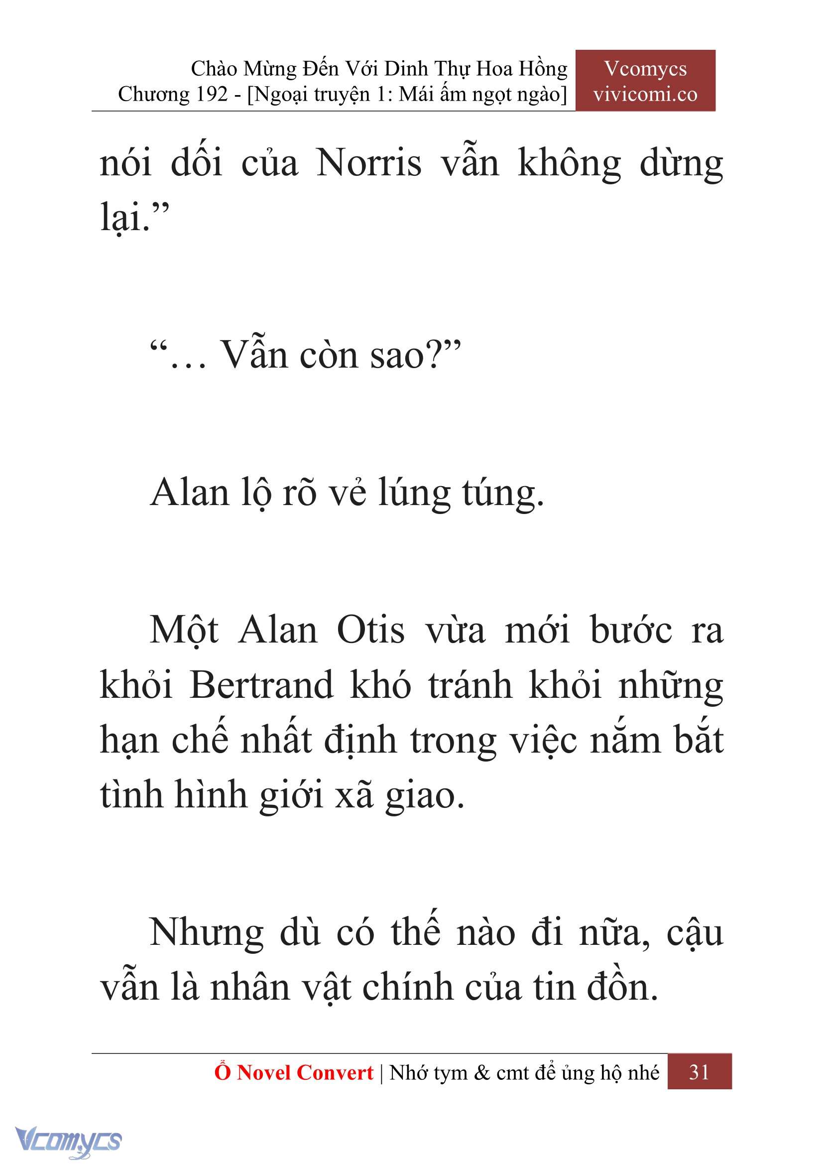 [Novel] Chào Mừng Đến Với Dinh Thự Hoa Hồng Chap 192 - Trang 2
