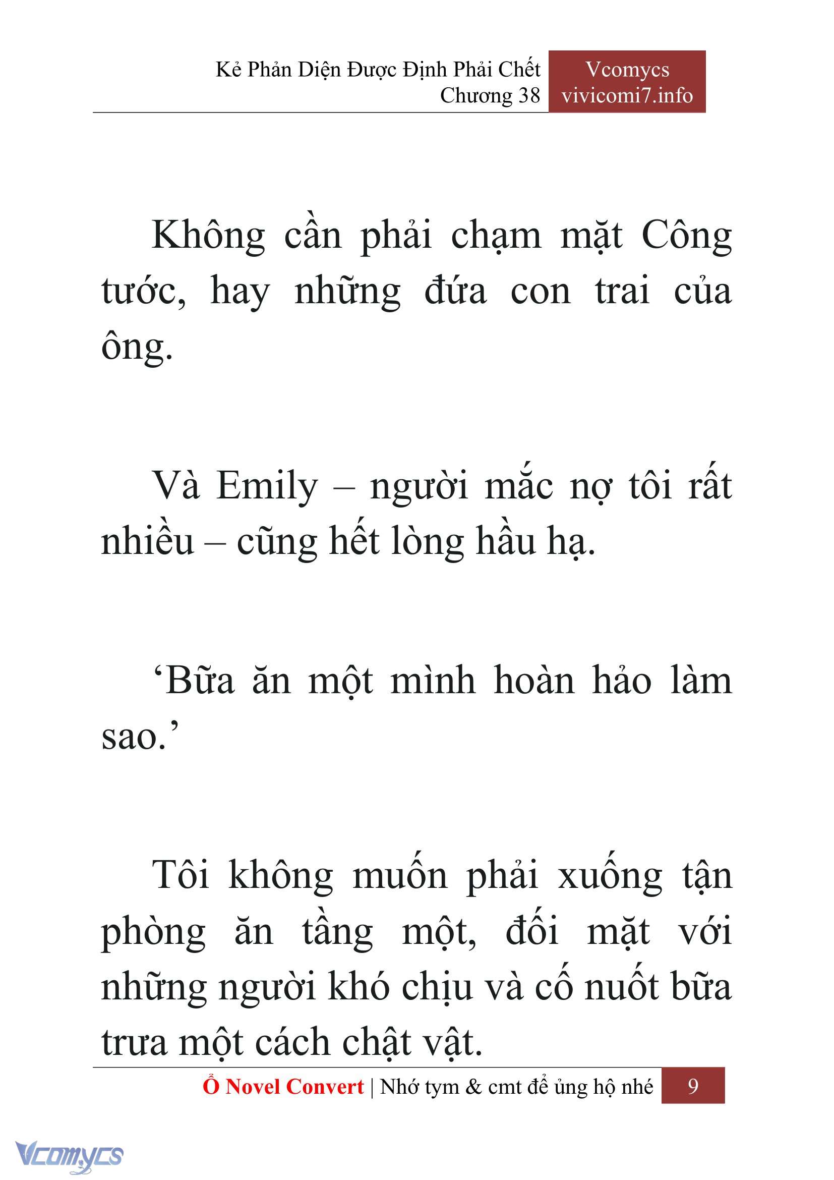 [Novel] Kẻ Phản Diện Được Định Phải Chết Chap 38 - Trang 2