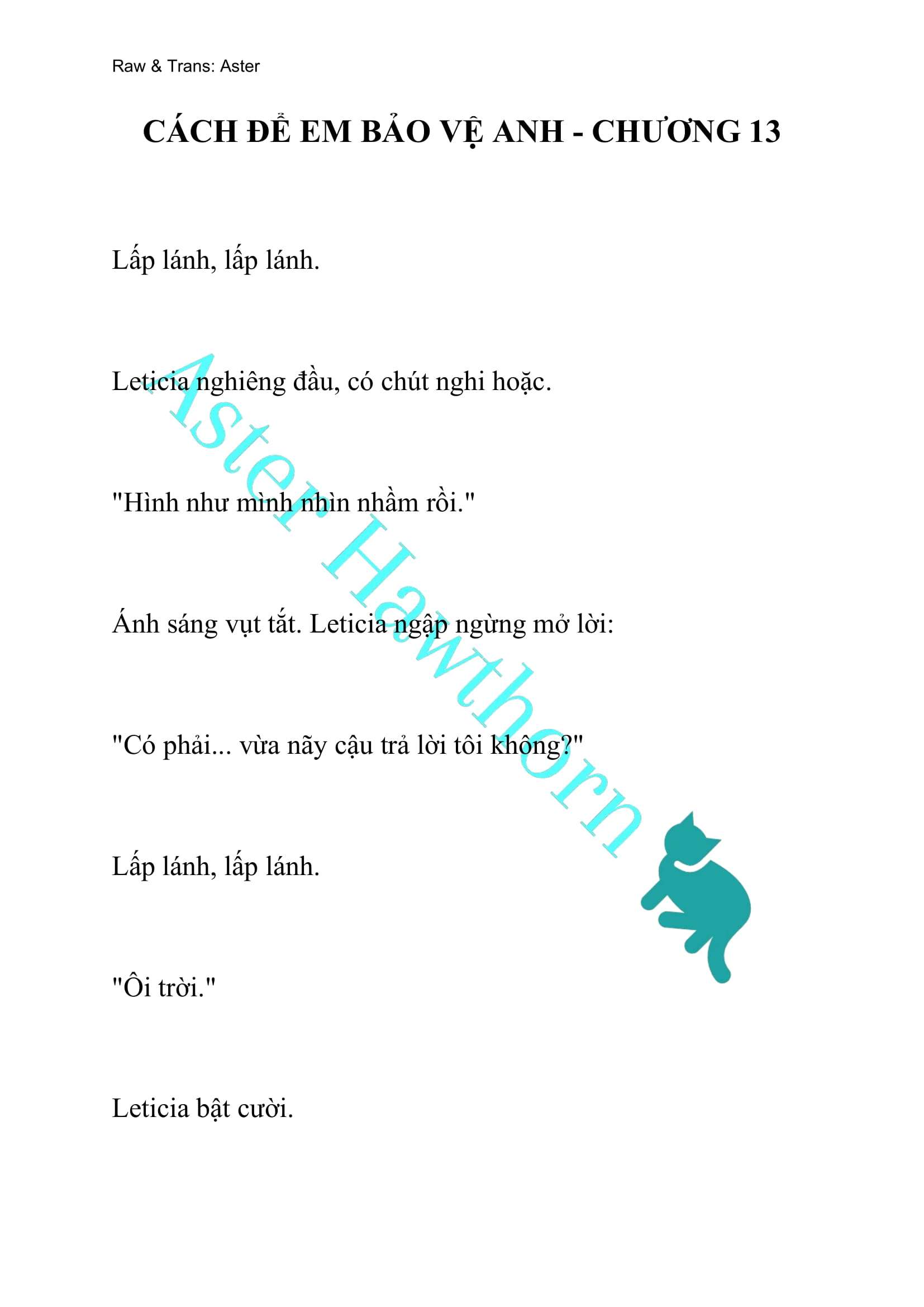 [NOVEL] Cách Để Em Bảo Vệ Anh Chap 13 - Trang 2