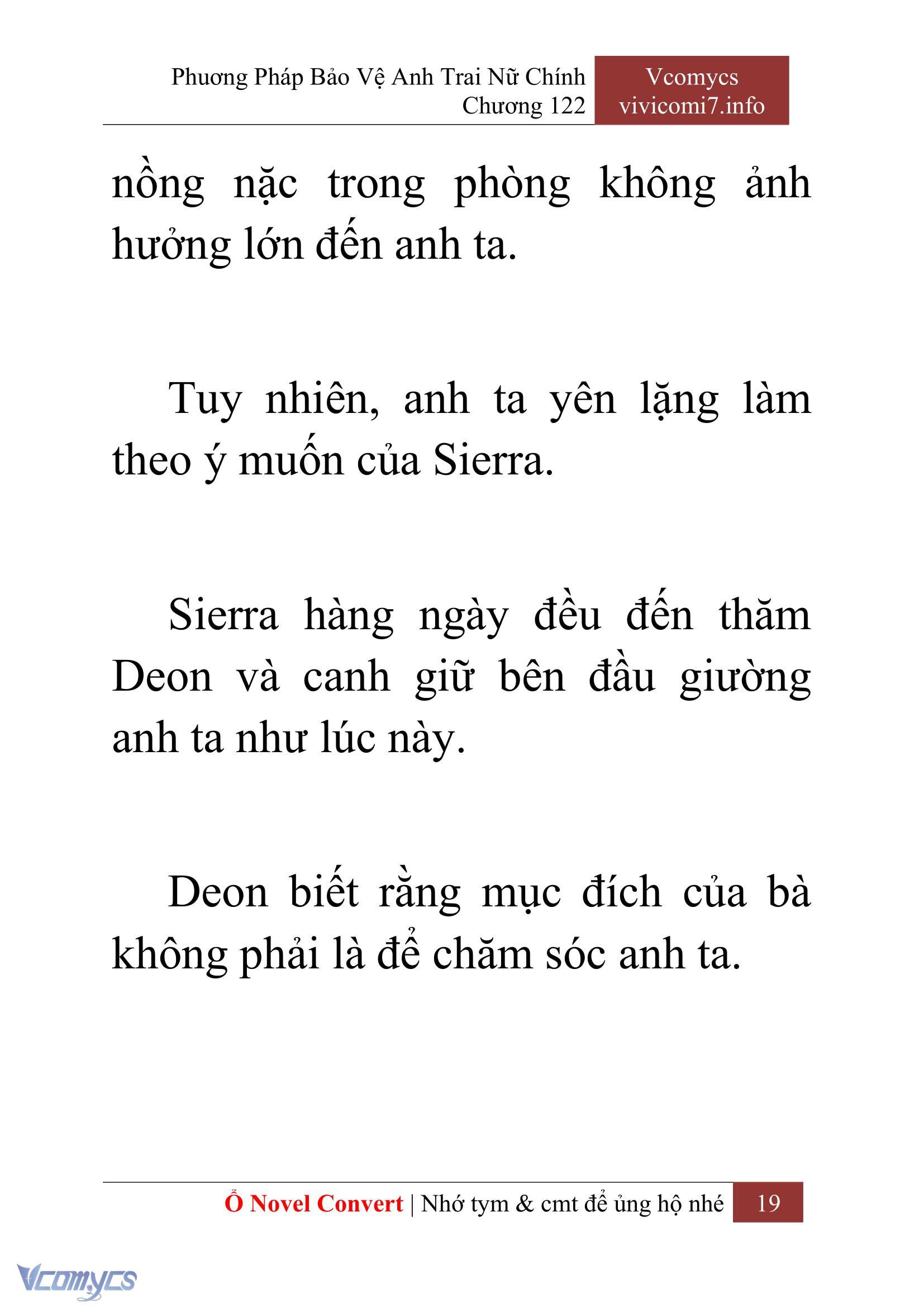 [Novel] Phương Pháp Bảo Vệ Anh Trai Nữ Chính Chap 122 - Trang 2