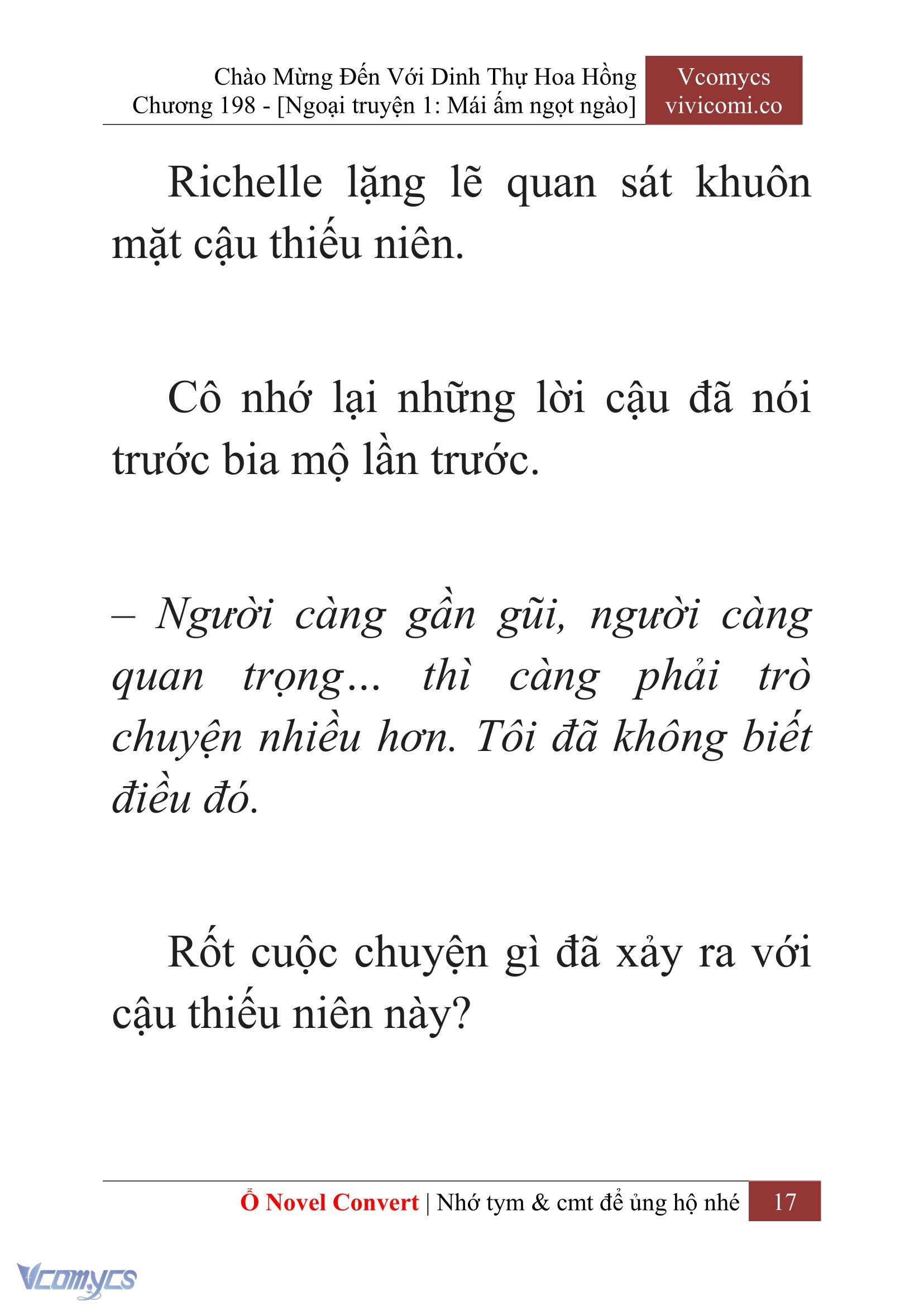 [Novel] Chào Mừng Đến Với Dinh Thự Hoa Hồng Chap 198 - Trang 2